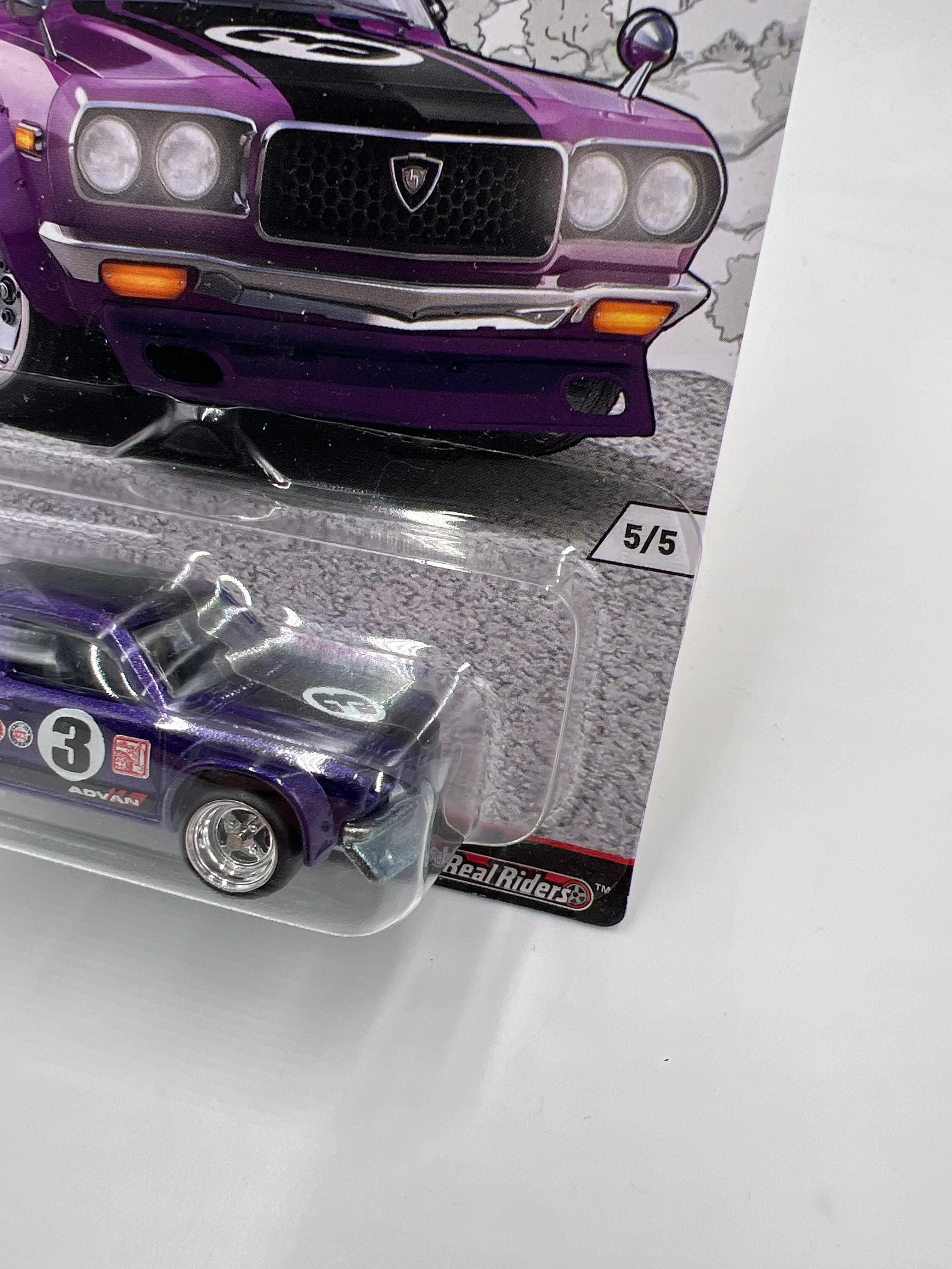 Hot Wheels Car Culture Japan Historics 1 #5 Mazda RX-3 Purple W/Protector - Image 4