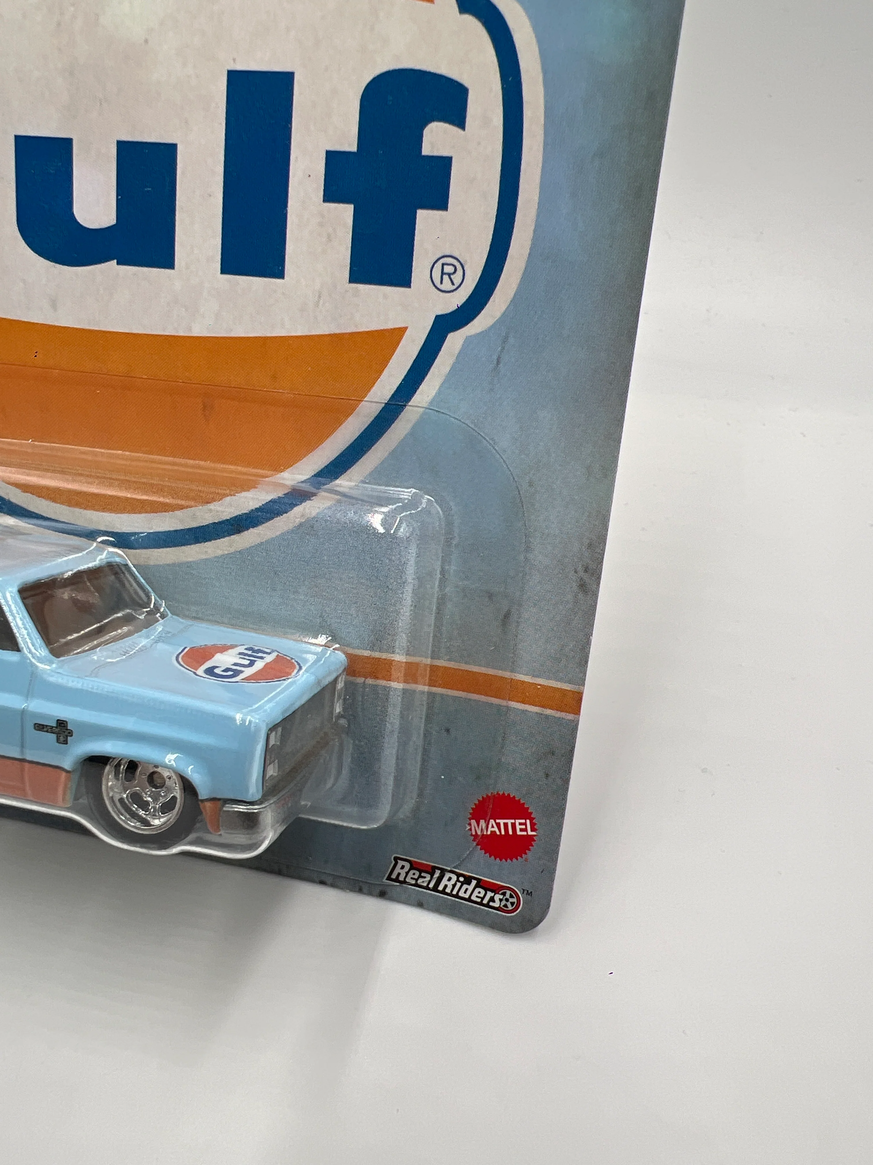 2020 Hot Wheels Car Culture Vintage Oil #2 83 Chevy Silverado Gulf Blue W/Protector - Image 4