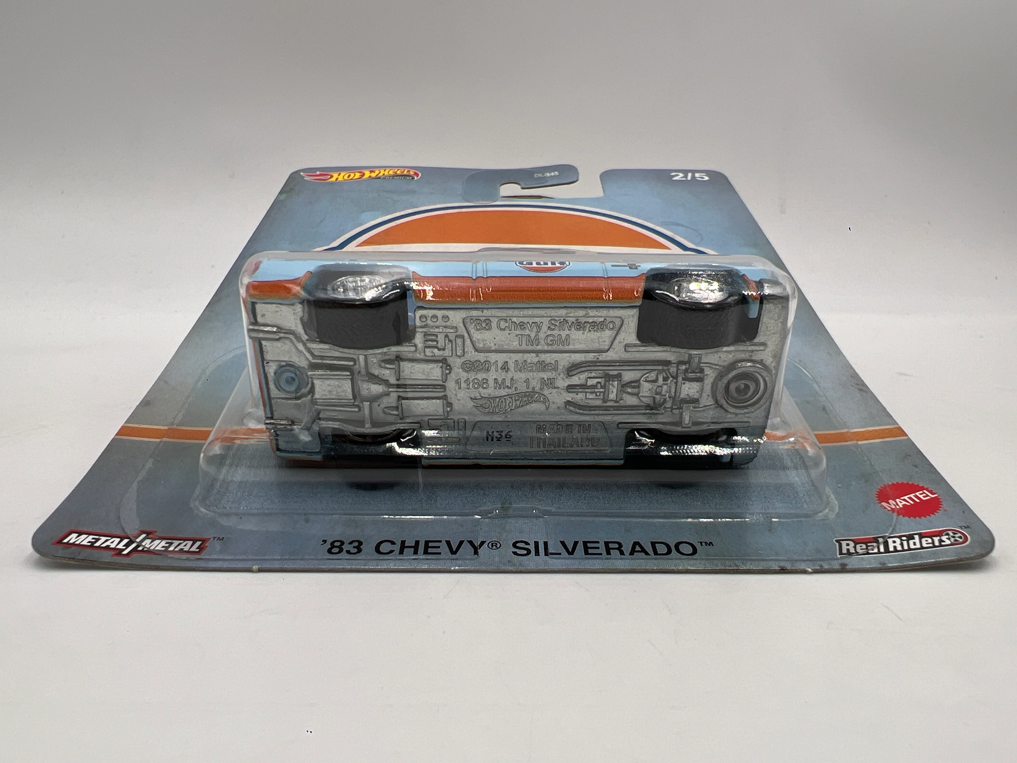 2020 Hot Wheels Car Culture Vintage Oil #2 83 Chevy Silverado Gulf Blue W/Protector - Image 6