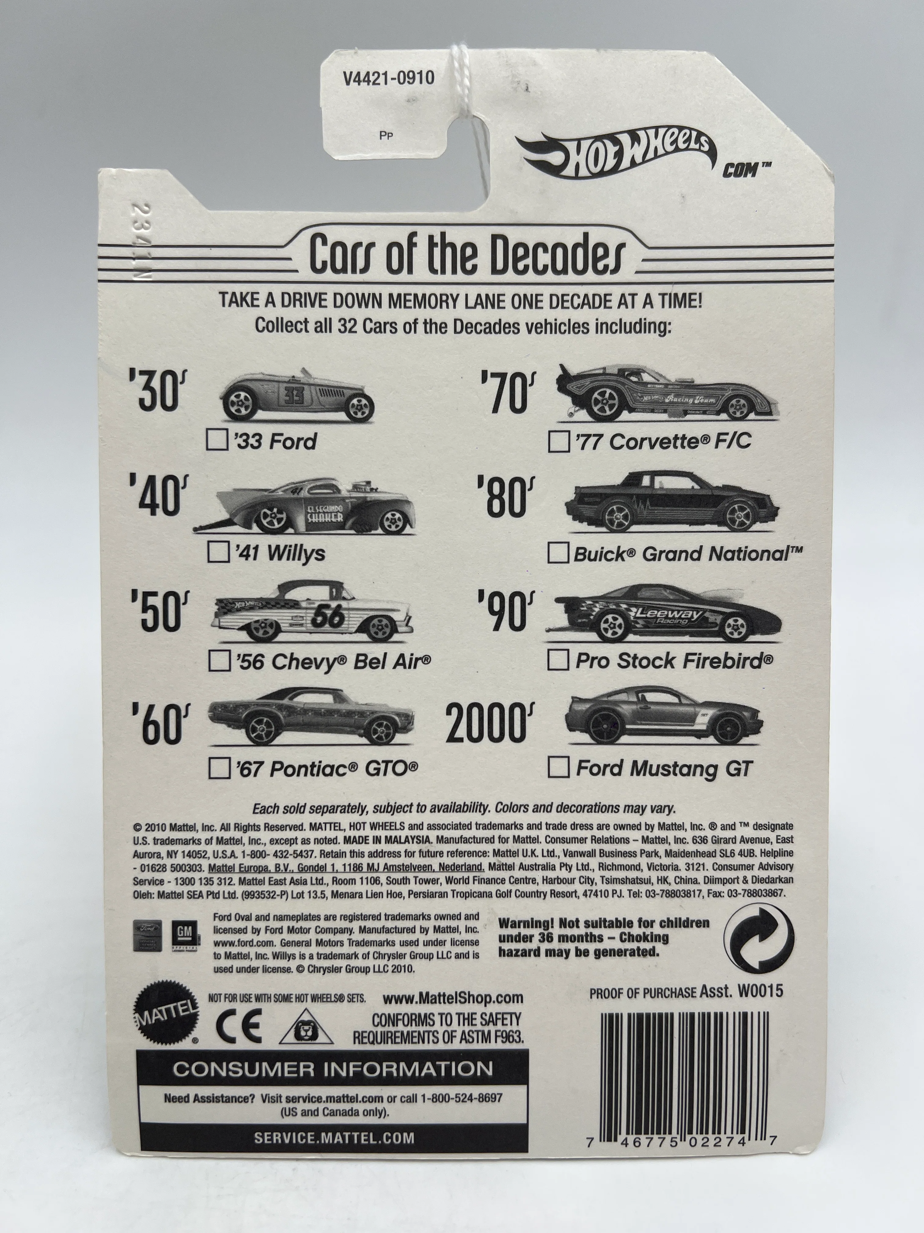 Hot Wheels Cars of the Decades The 40s #5 41 Willys Green - Image 2