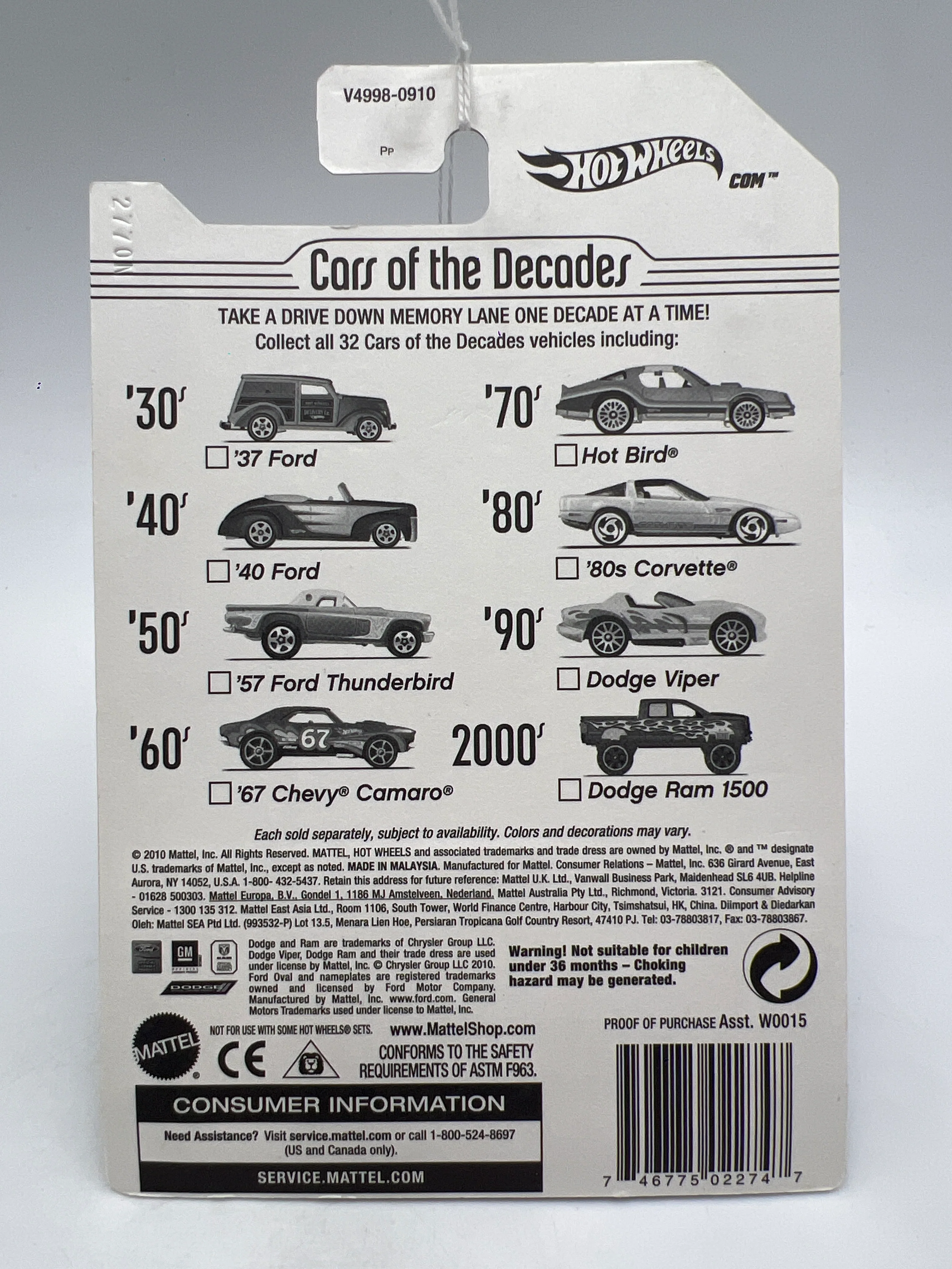 Hot Wheels Cars of the Decades The 90s #26 Dodge Viper Green 164G - Image 2