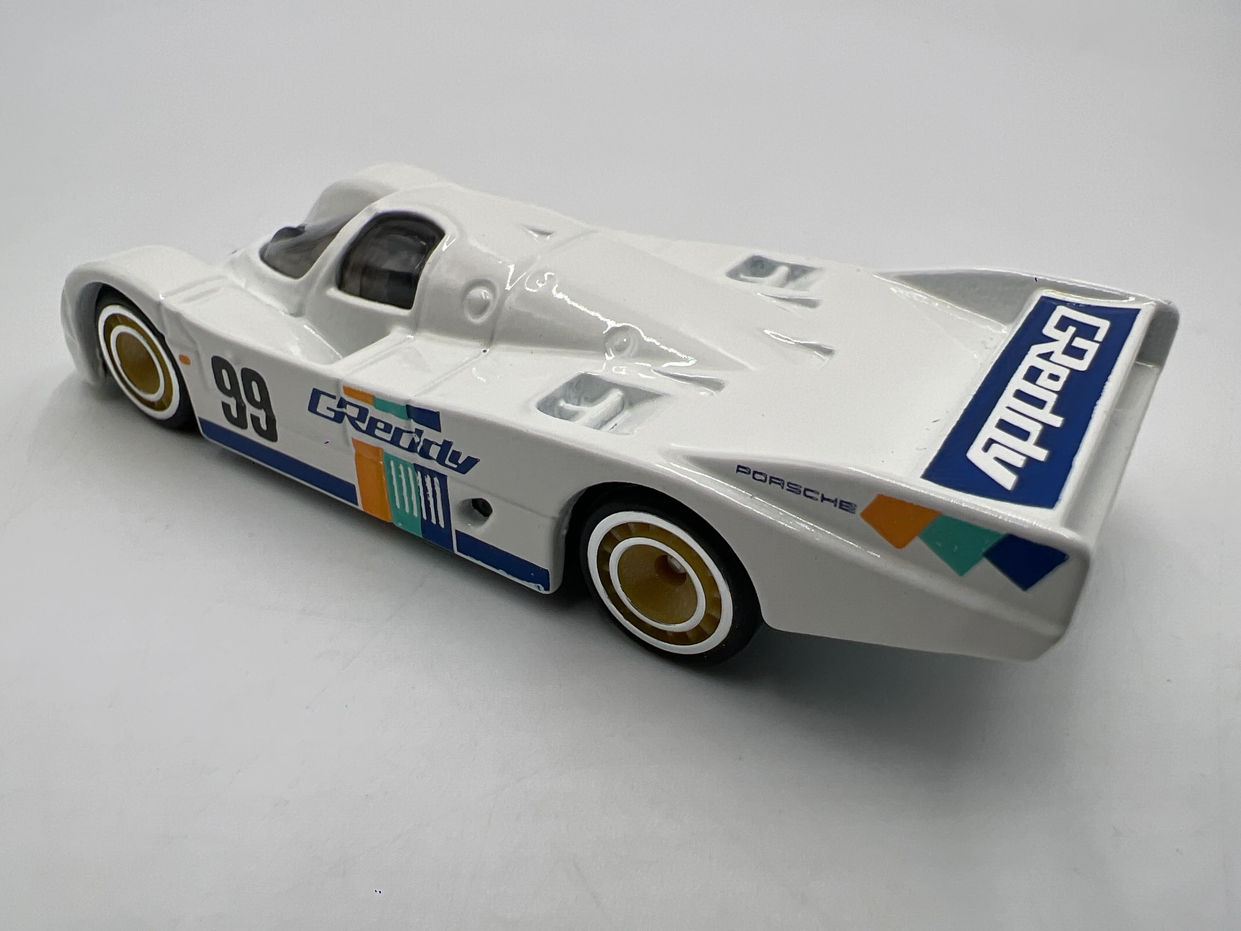 Hot Wheels Race Day Premium Porsche 962 GReddy White Loose - Image 3