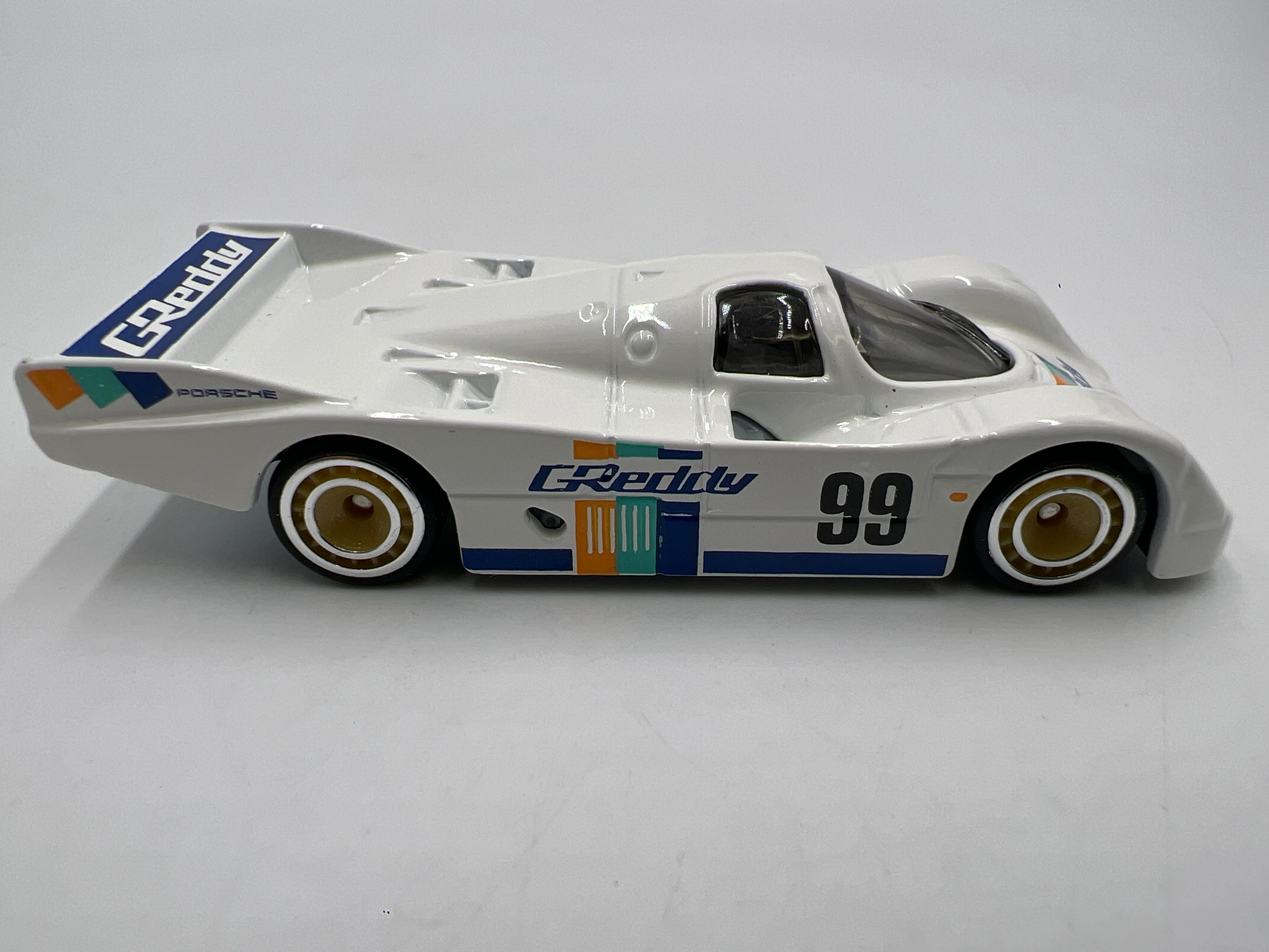 Hot Wheels Race Day Premium Porsche 962 GReddy White Loose - Image 4