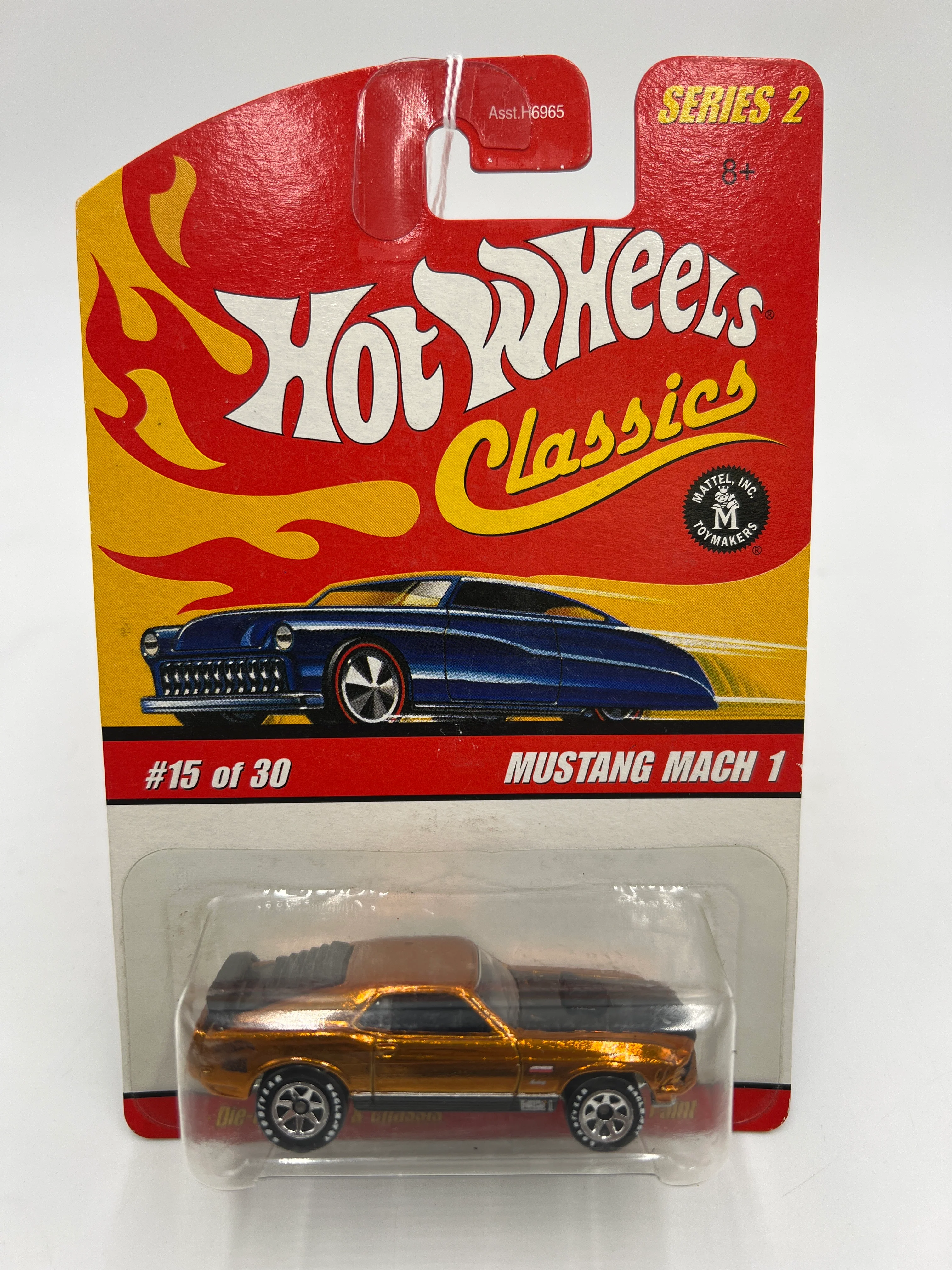 Hot Wheels Classics Series 2 #15 Mustang Mach 1 Orange - Image 2