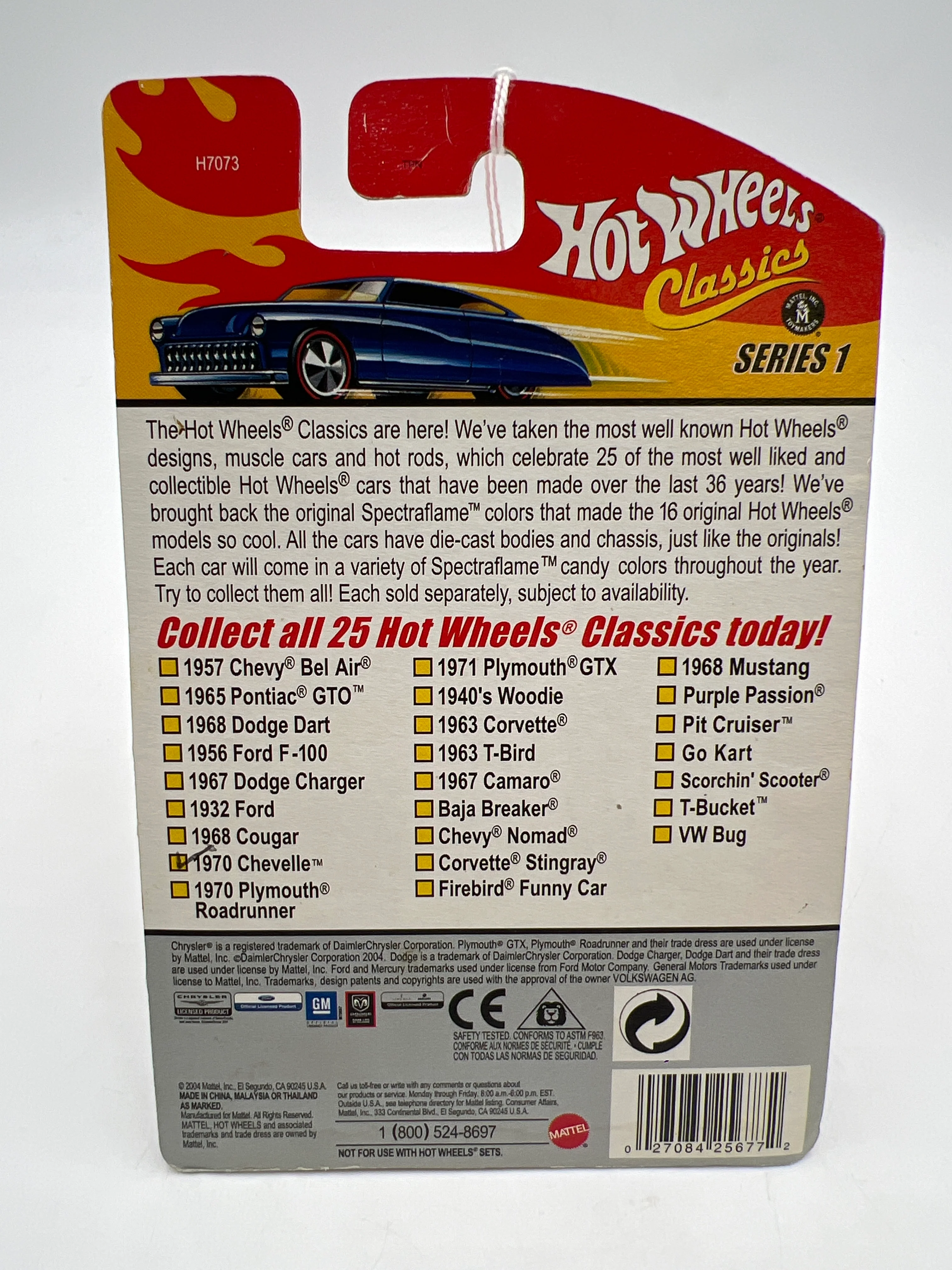 Hot Wheels Classics Series 1 #8 1970 Chevelle Purple - Image 6