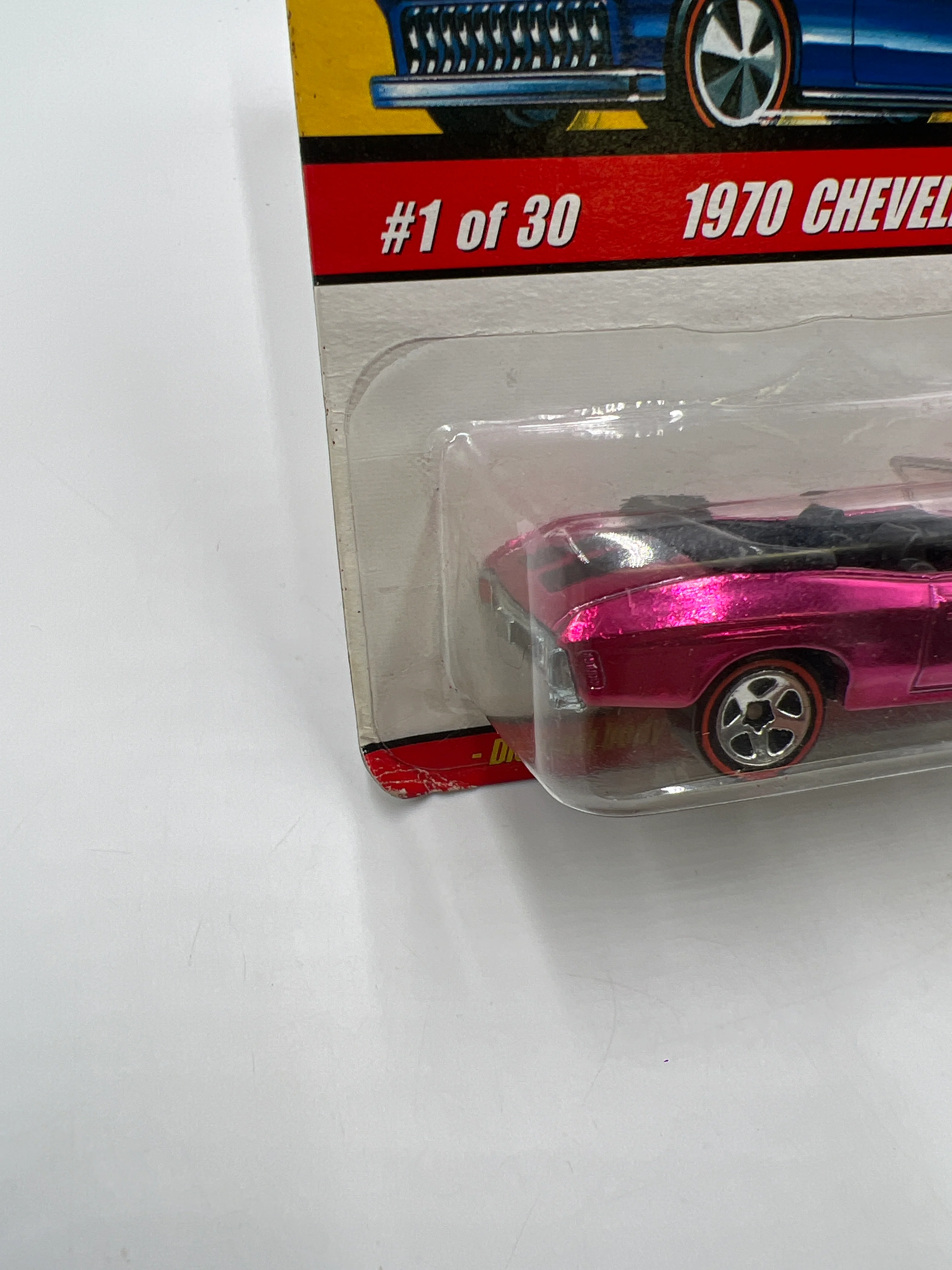 Hot Wheels Classics Series 2 #1 1970 Chevelle Convertible Pink *Soft Corners* - Image 5