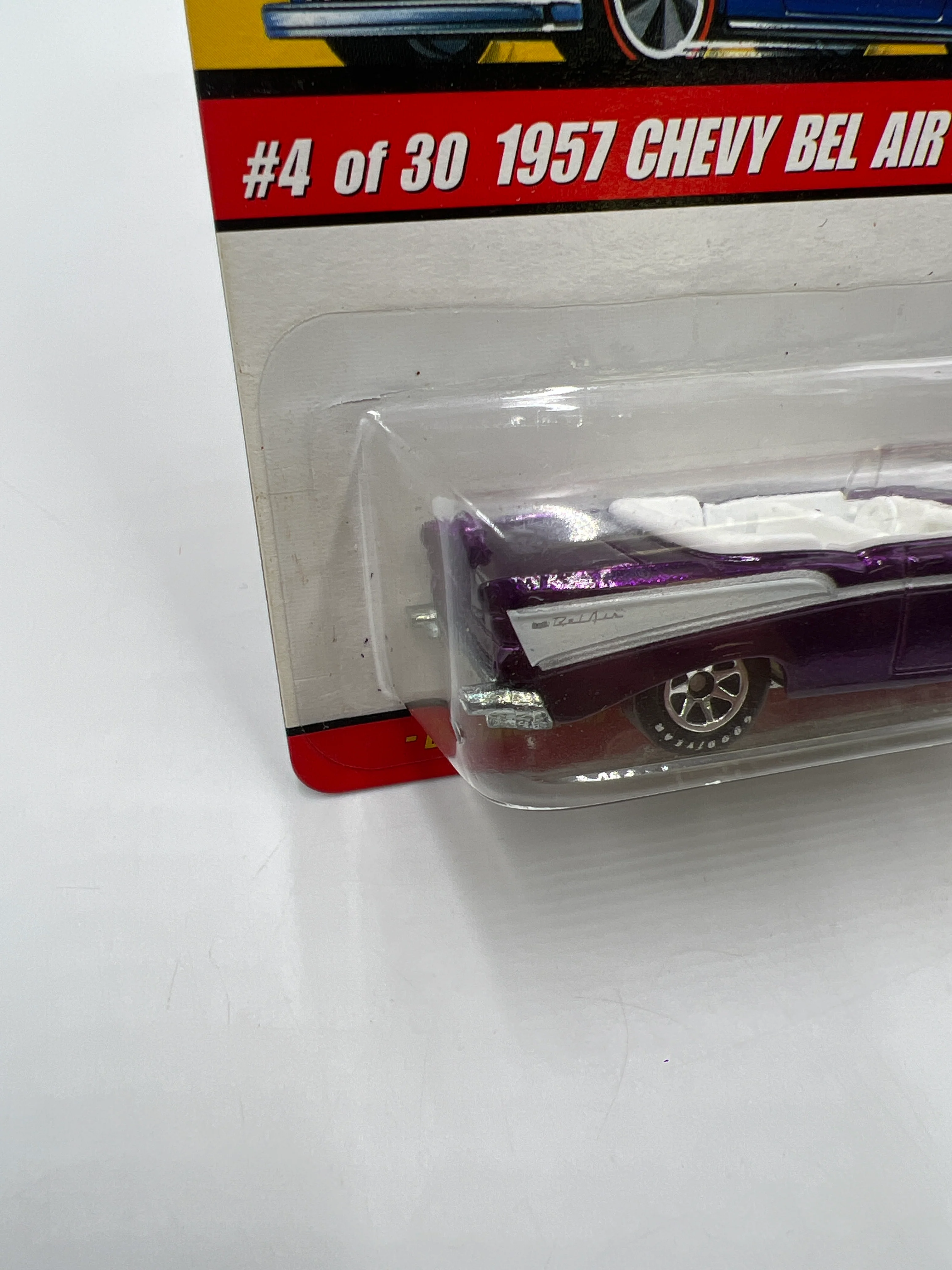 Hot Wheels Classics Series 2 #4 1957 Chevy Bel Air Convertible Purple - Image 5
