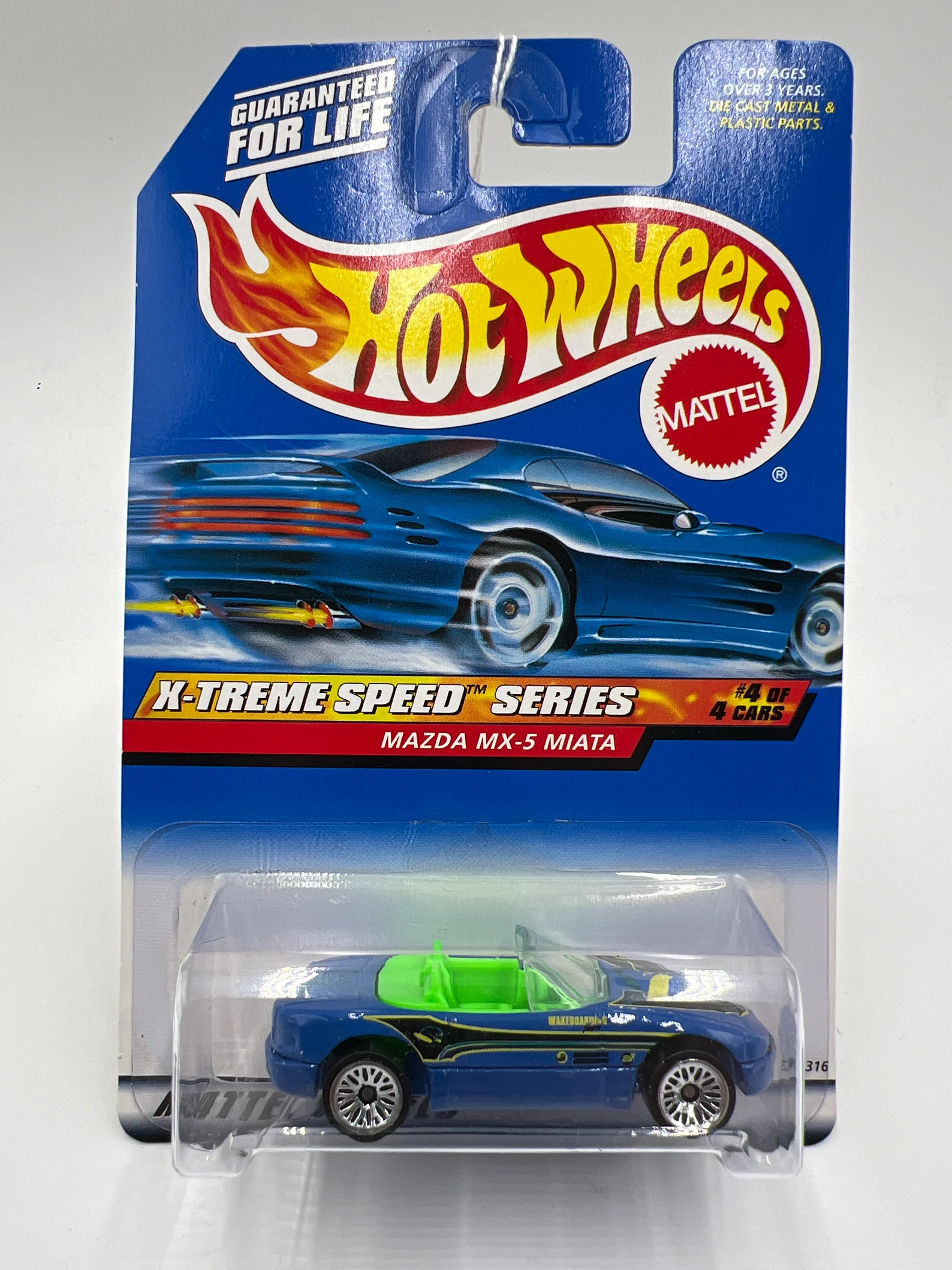 Hot Wheels Collector #968 X-Treme Speed Series Mazda MX-5 Miata Blue 82I - Image 2