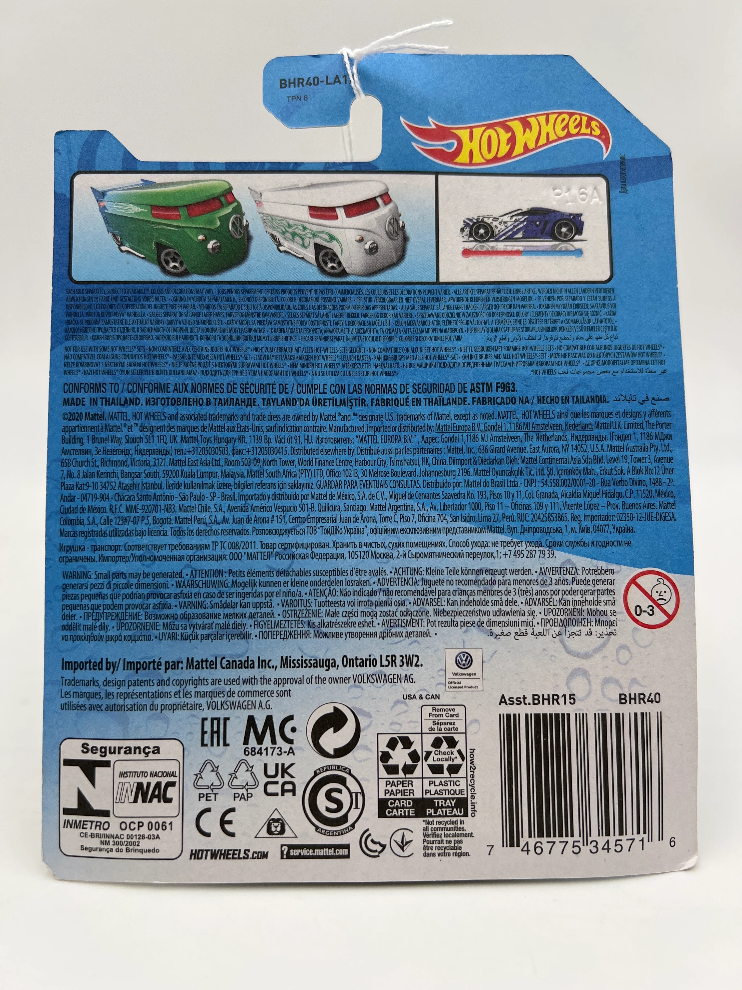 Hot Wheels Color Shifters Volkswagen Drag Bus Green 116C - Image 7