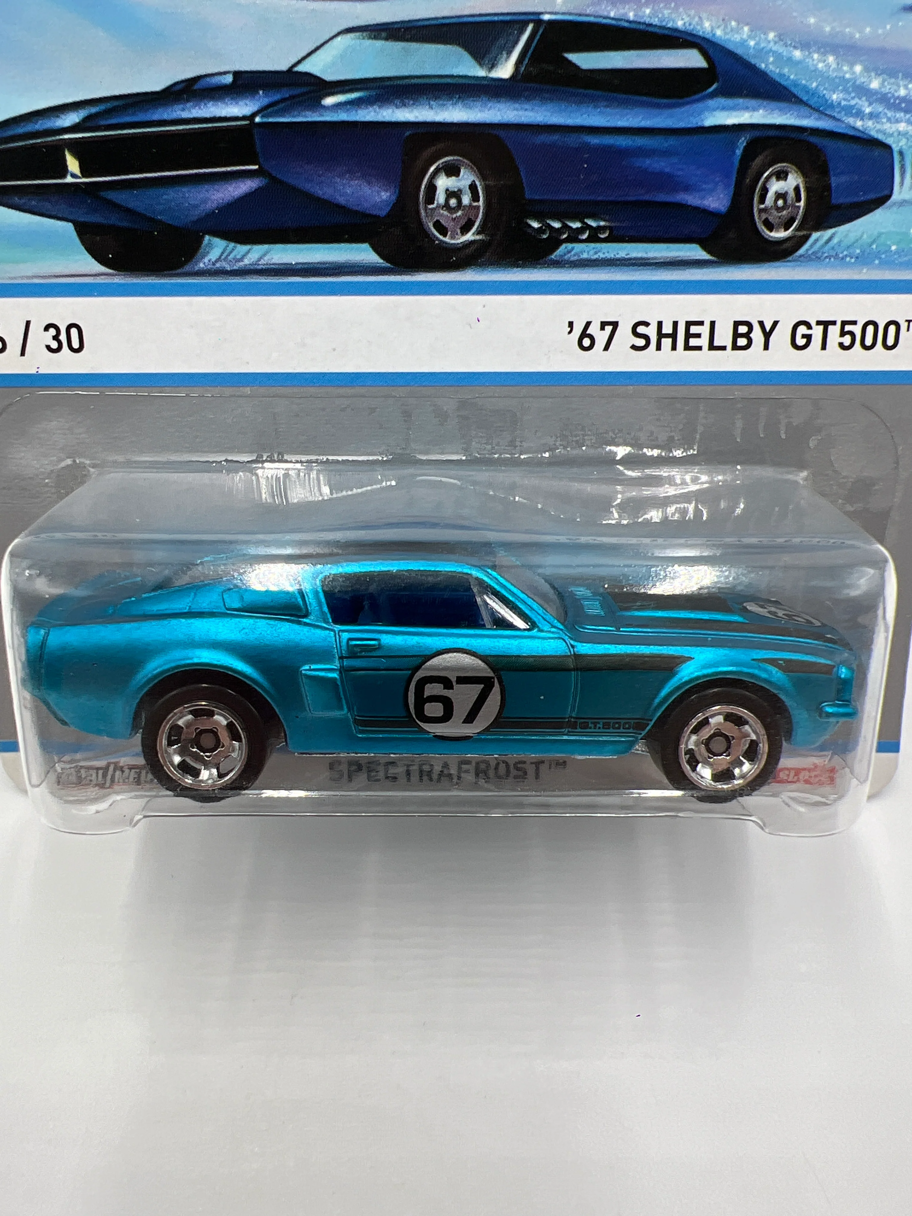 Hot Wheels Cool Classics #26 67 Shelby GT500 Spectrafrost Blue SR - Image 3