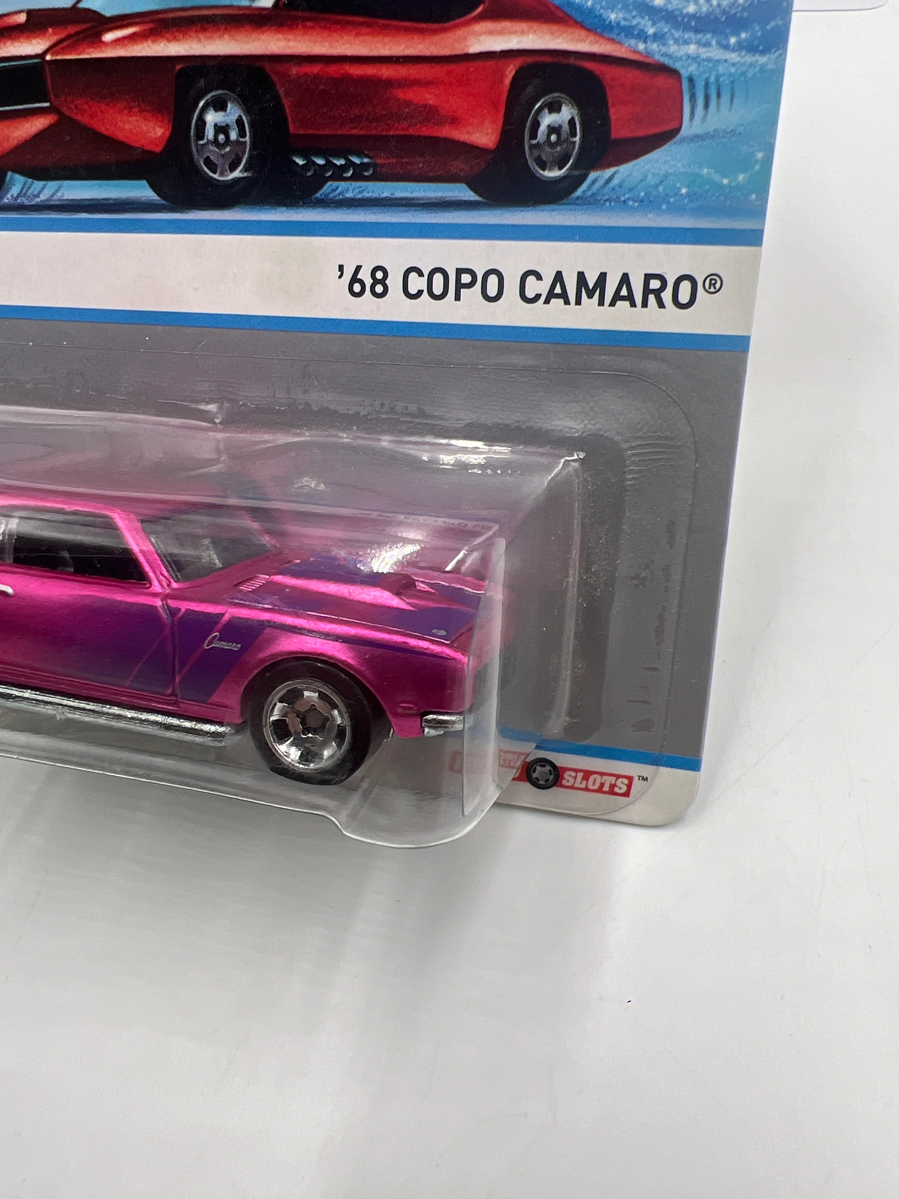 Hot Wheels Cool Classics #28 68 Copo Camaro Pink (Red Car Card) - Image 4