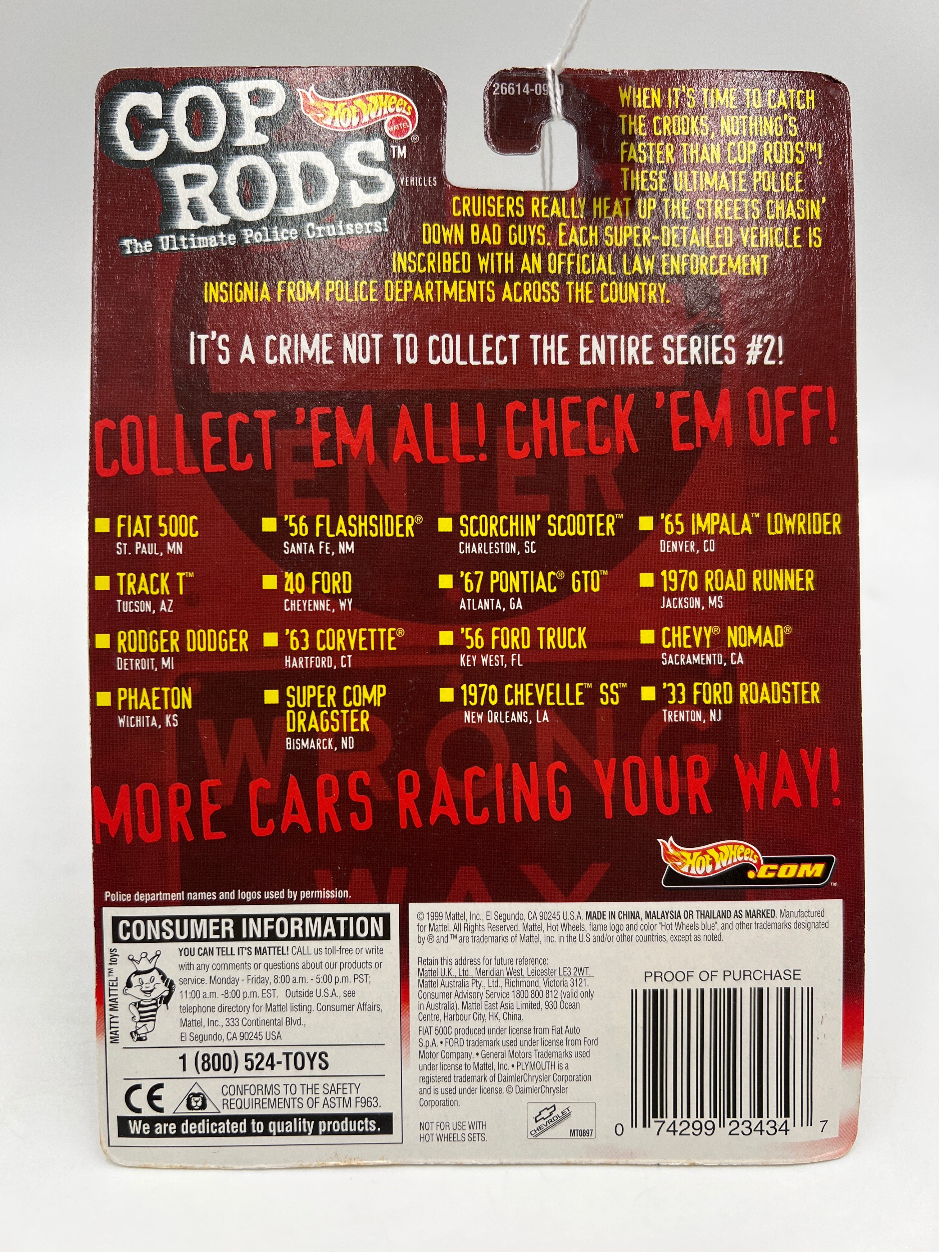 Hot Wheels Cop Rods Series 2 Atlanta GA 67 Pontiac GTO W/Real Riders SR - Image 6