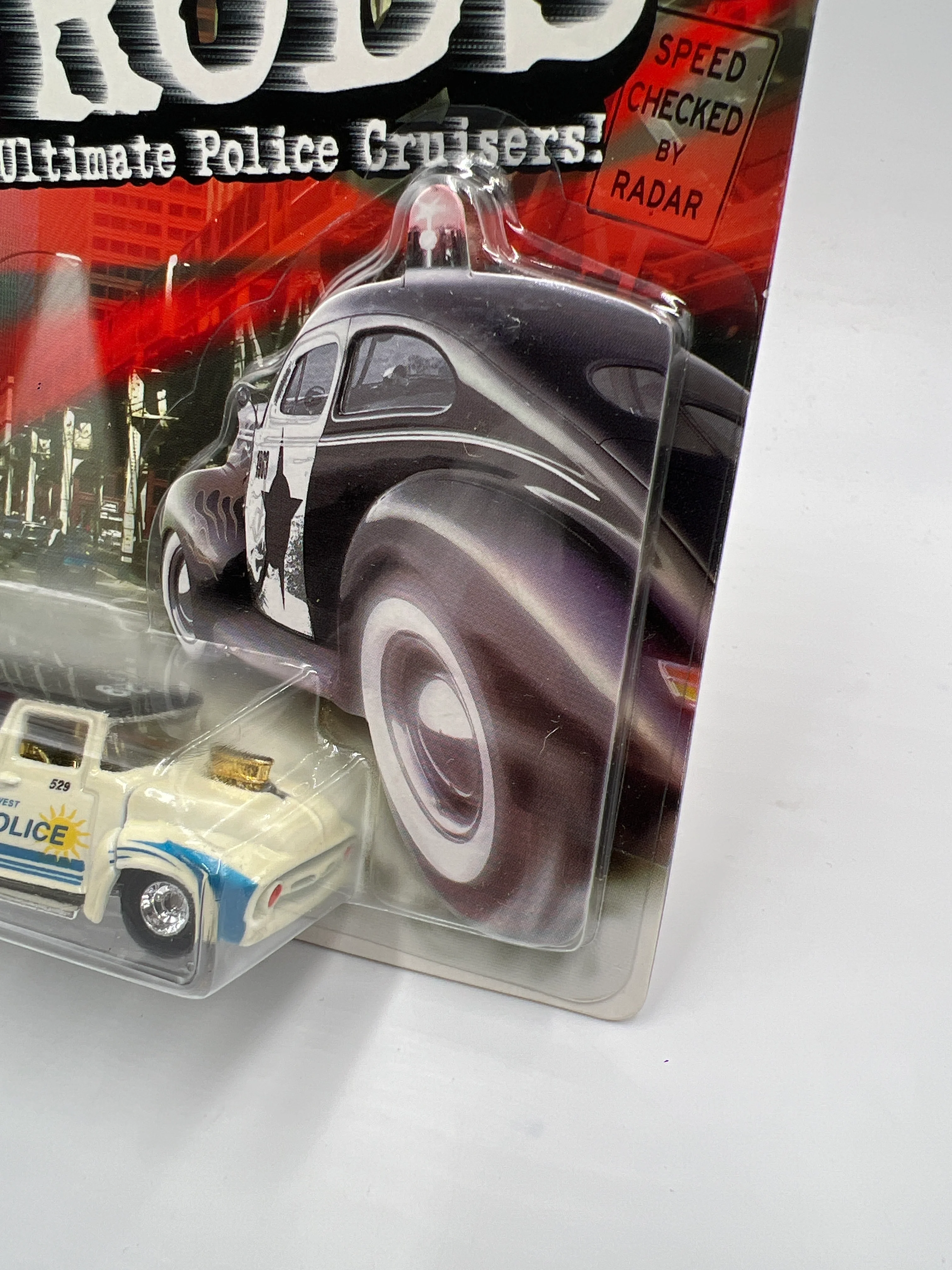 Hot Wheels Cop Rods Series 2 Key West FL 56 Ford Truck W/Real Riders - Image 3