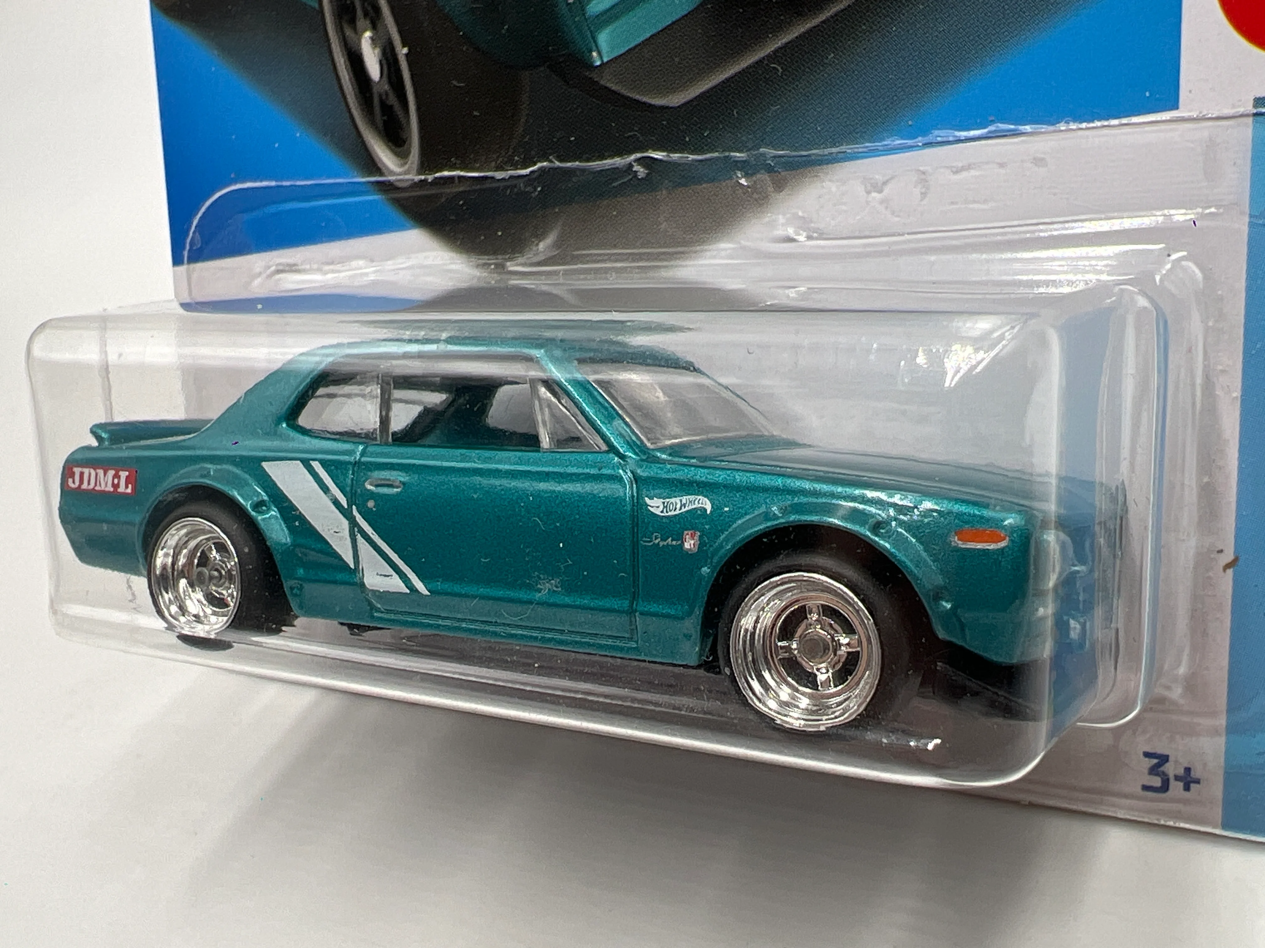 Hot Wheels Nissan Skyline HT 2000GT-X Wheel Swap Custom On Card W/Protector SR - Image 2