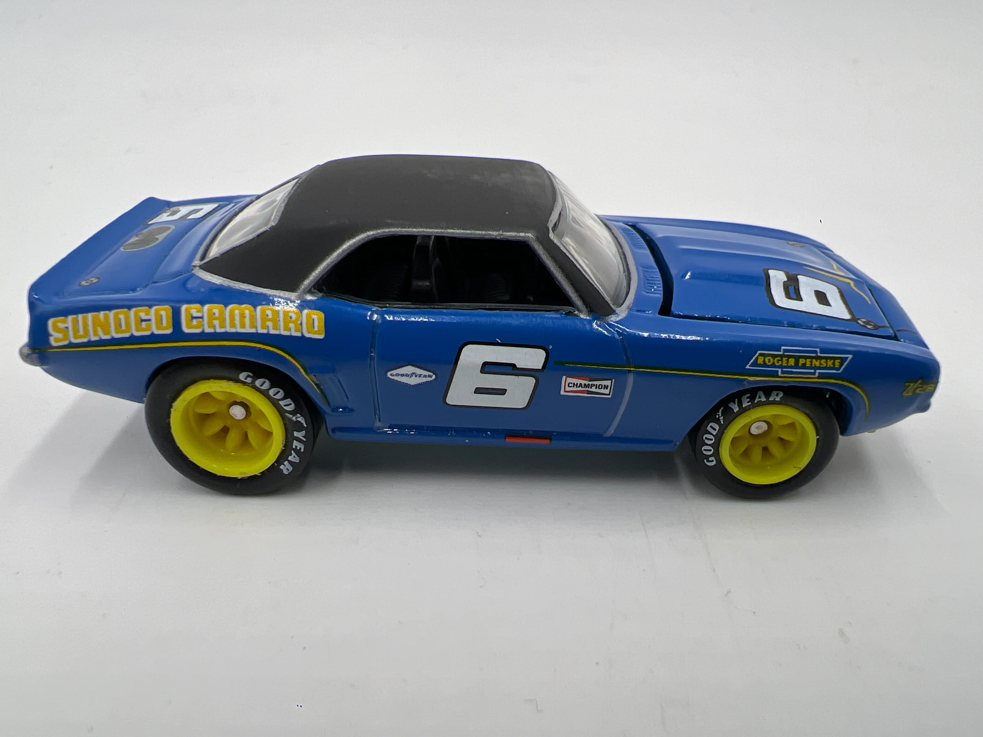 Hot Wheels Vintage Racing #27 Premium Marc Donohue 69 Camaro Sunoco Blue Loose - Image 4