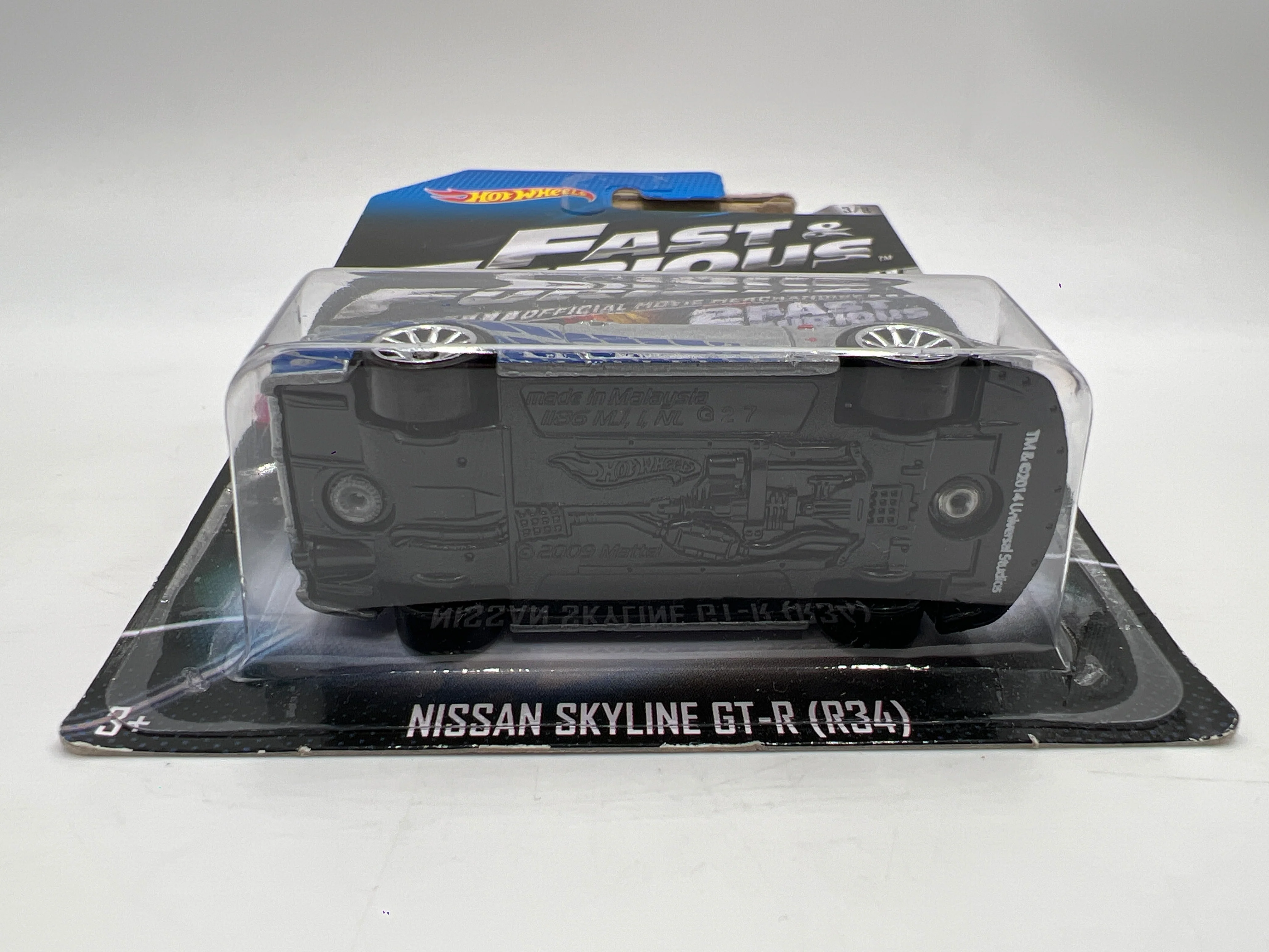 Hot Wheels Fast and Furious #3 Nissan Skyline GT-R R34 Silver W/Protector - Image 5