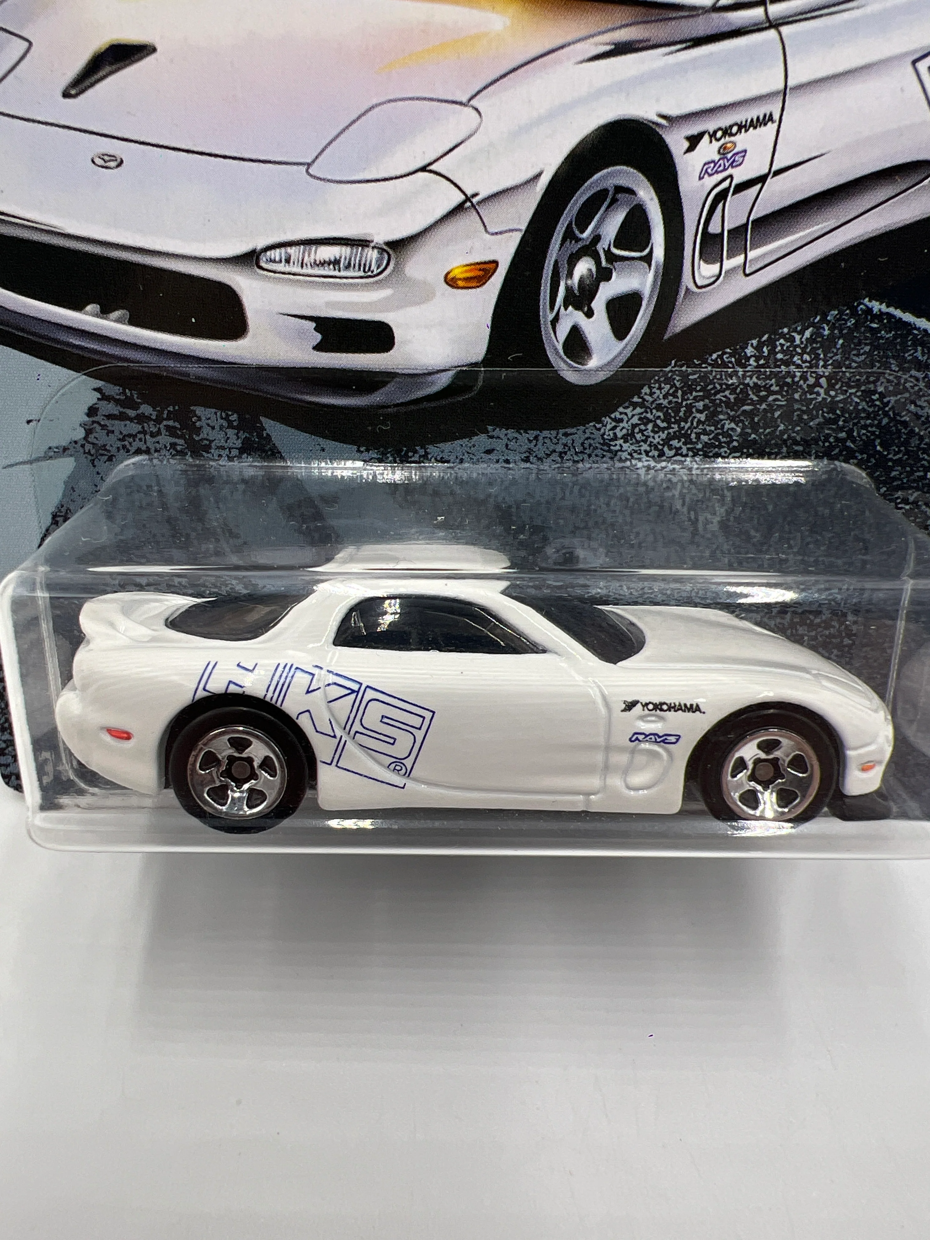 Hot Wheels Fast and Furious #2 95 Mazda RX-7 White 74B - Image 2