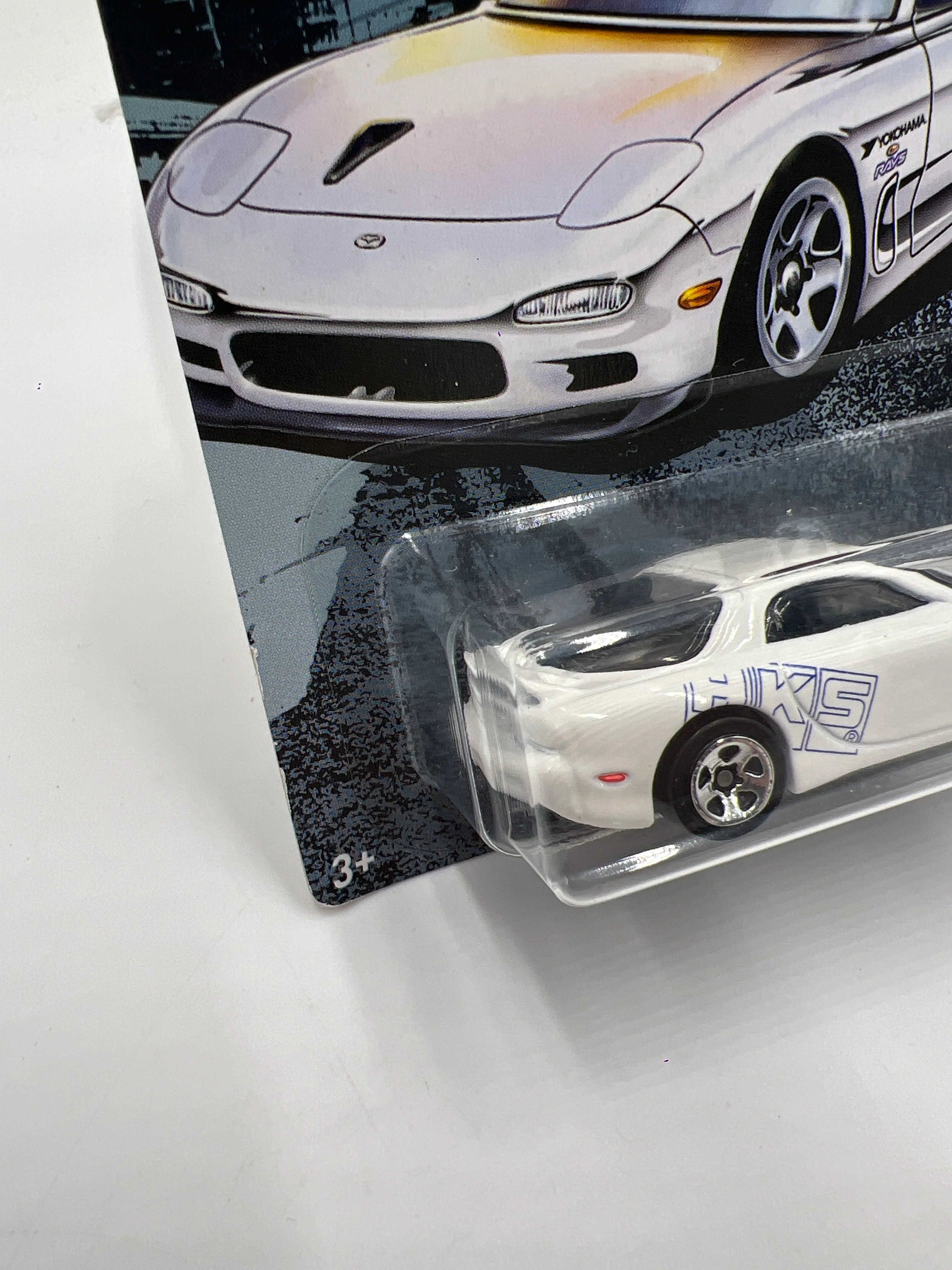 Hot Wheels Fast and Furious #2 95 Mazda RX-7 White 74B - Image 4
