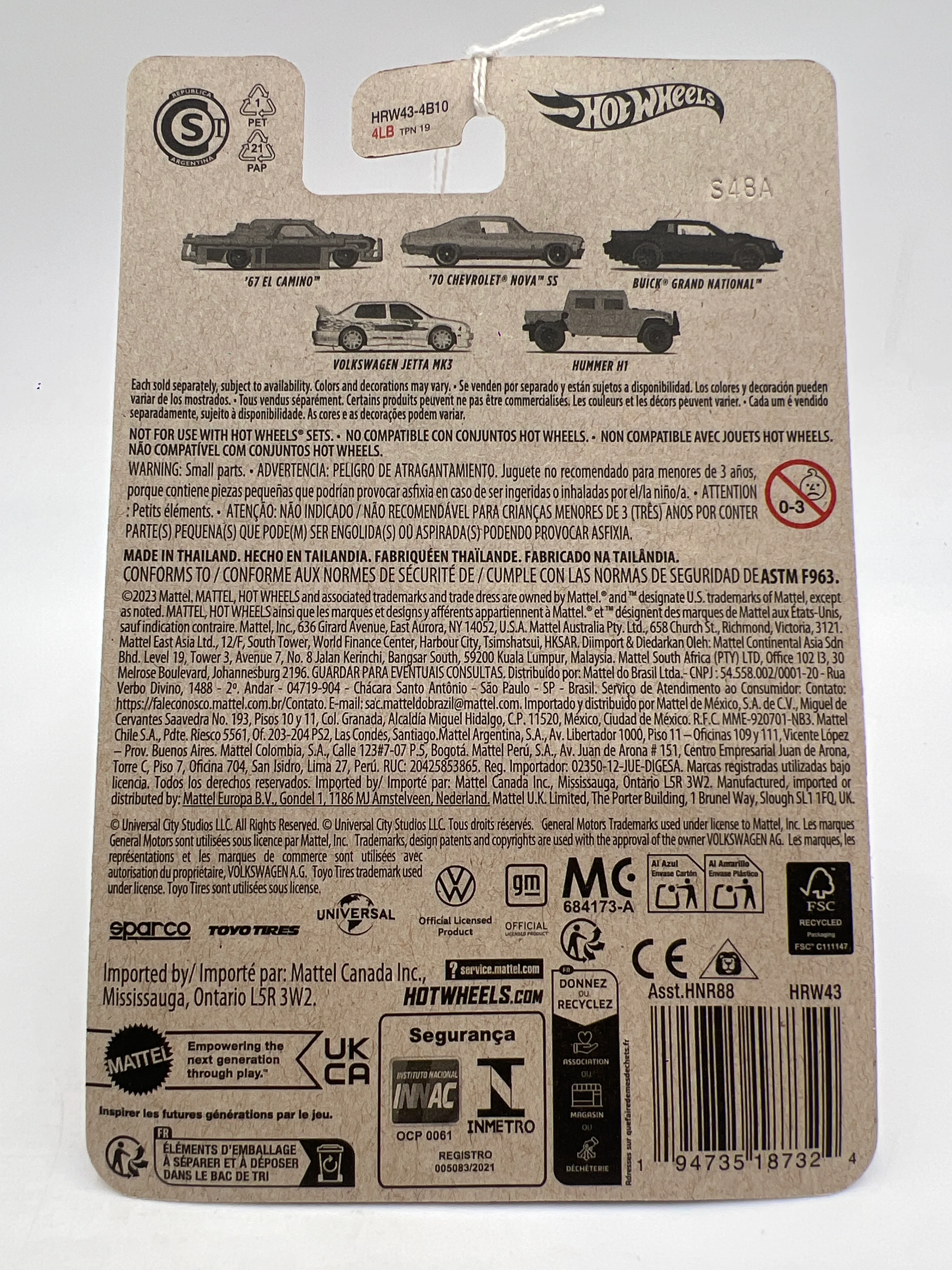 Hot Wheels Fast and Furious Decades of Fast #3 Buick Grand National Black 74F - Image 6