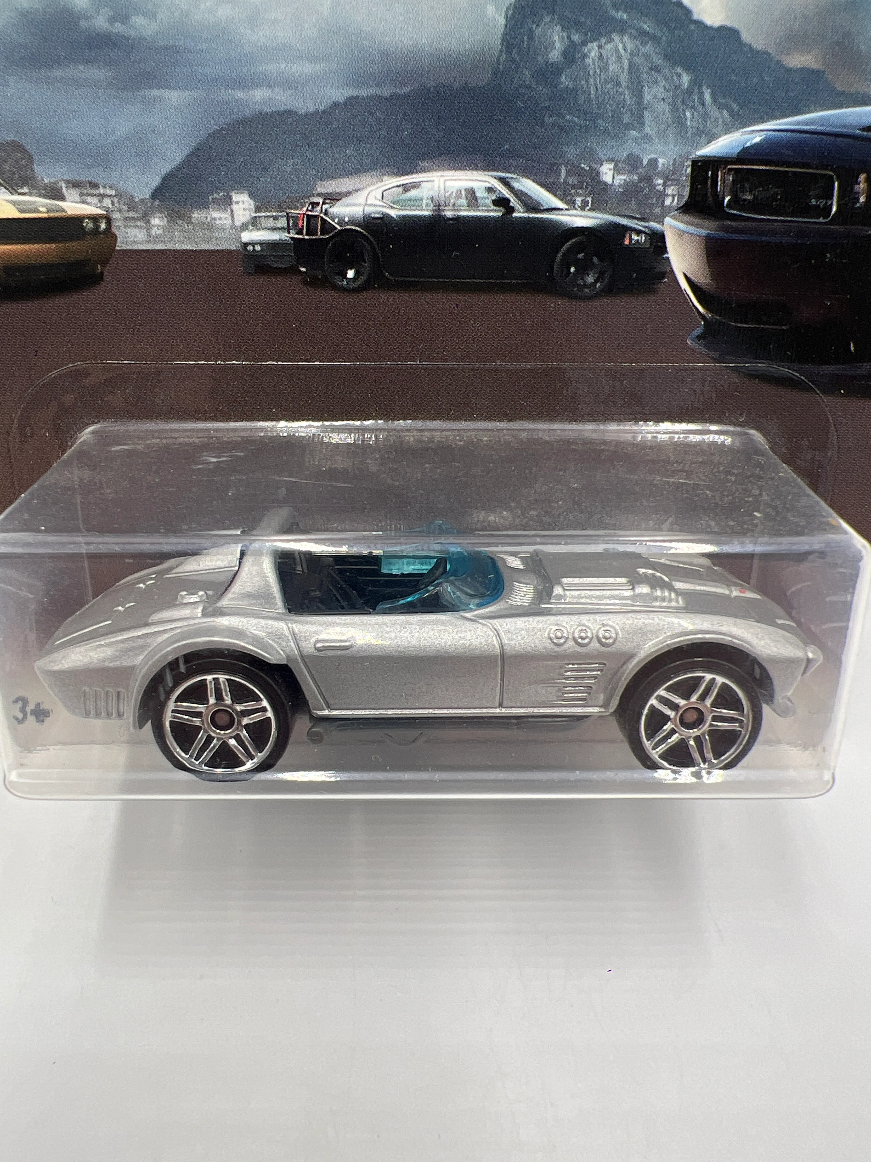 Hot Wheels Fast and Furious Fast Five #5 Corvette Grand Sport Roadster Silver 69i - Image 2