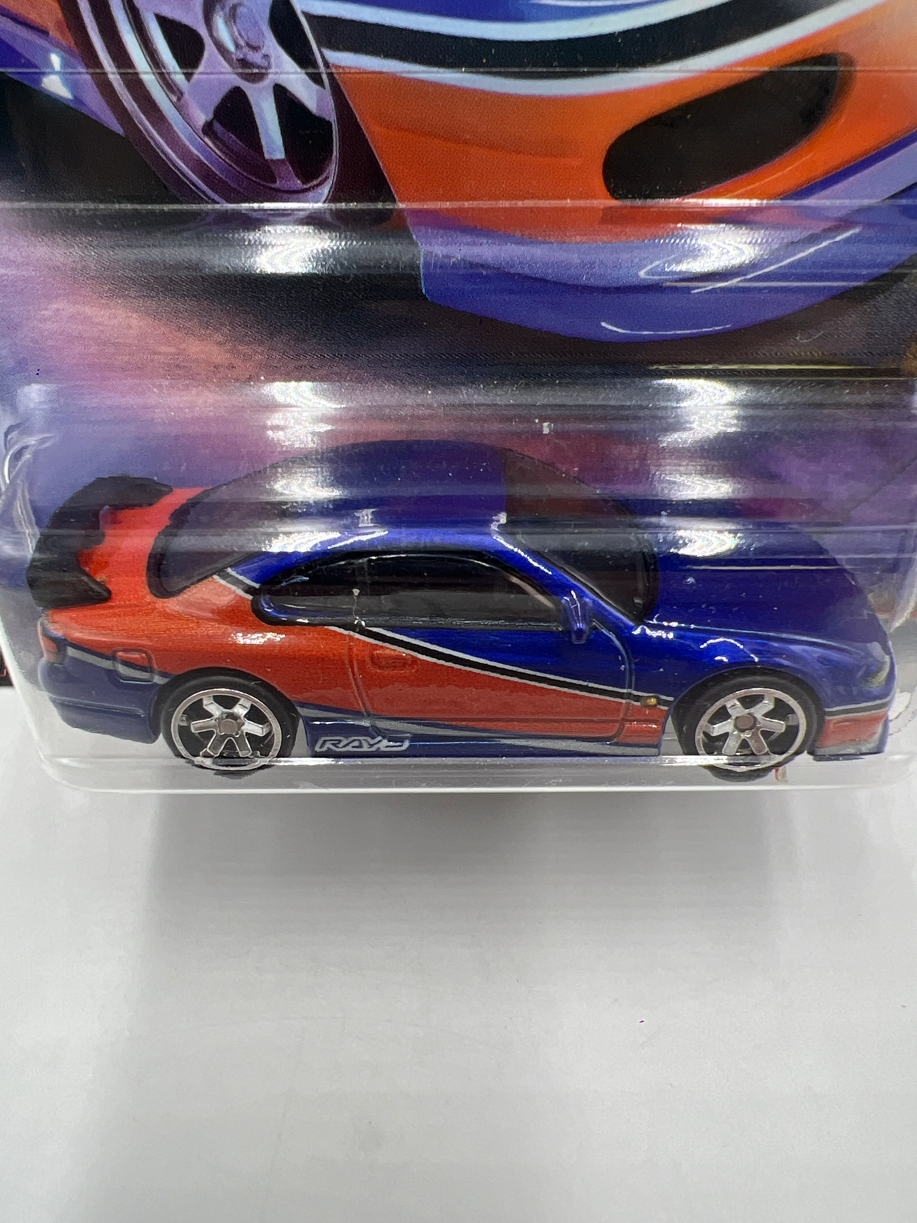 Hot Wheels Fast & Furious Fast Imports #2 Nissan Silvia S15 Blue W/Protector - Image 3