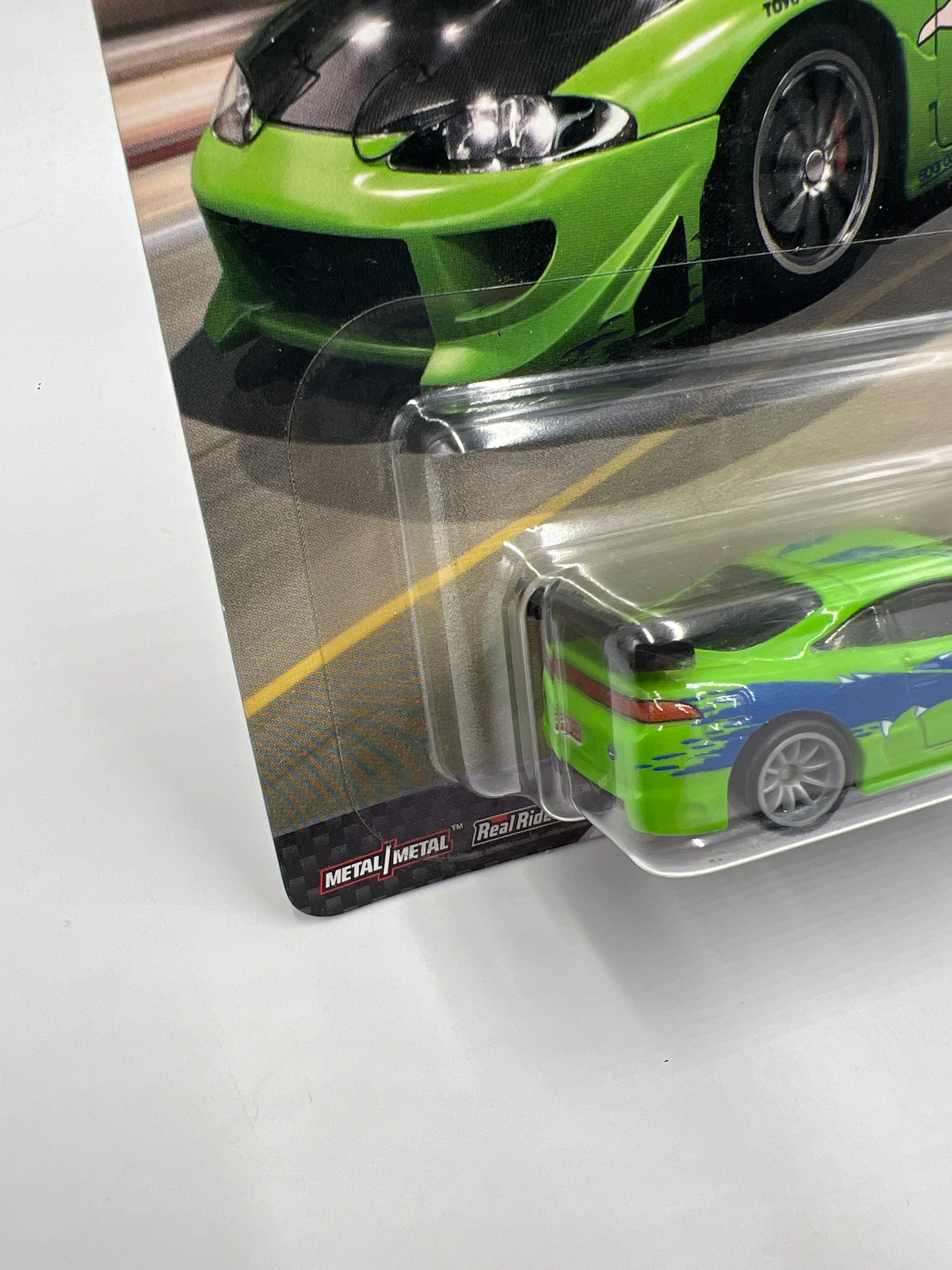 Hot Wheels Premium Fast & Furious Fast Stars #1 Mitsubishi Eclipse Green W/Protector - Image 4