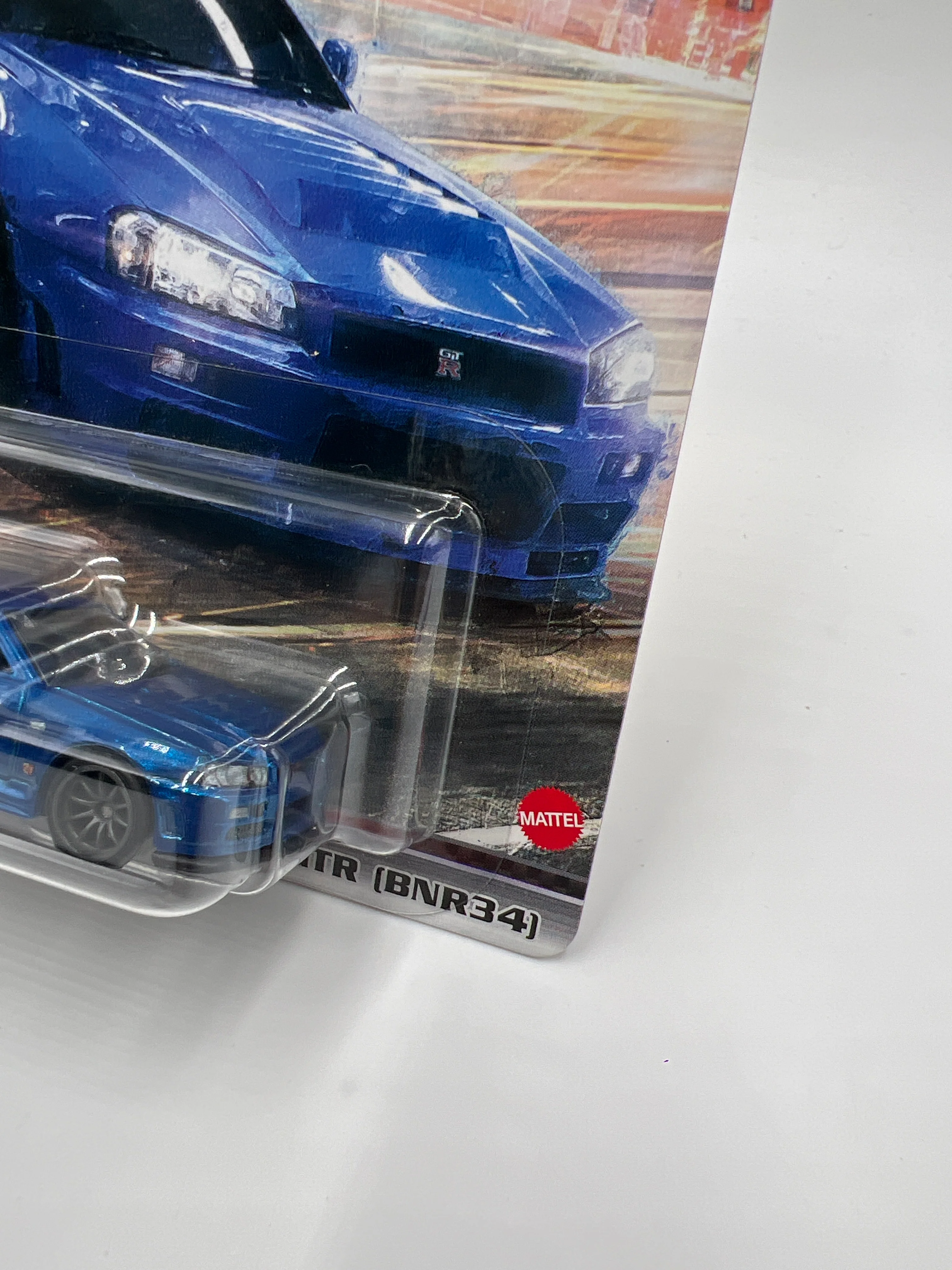 Hot Wheels Fast & Furious Fast Superstars #1 Nissan Skyline GTR BNR34 Blue W/Protector 2 - Image 3