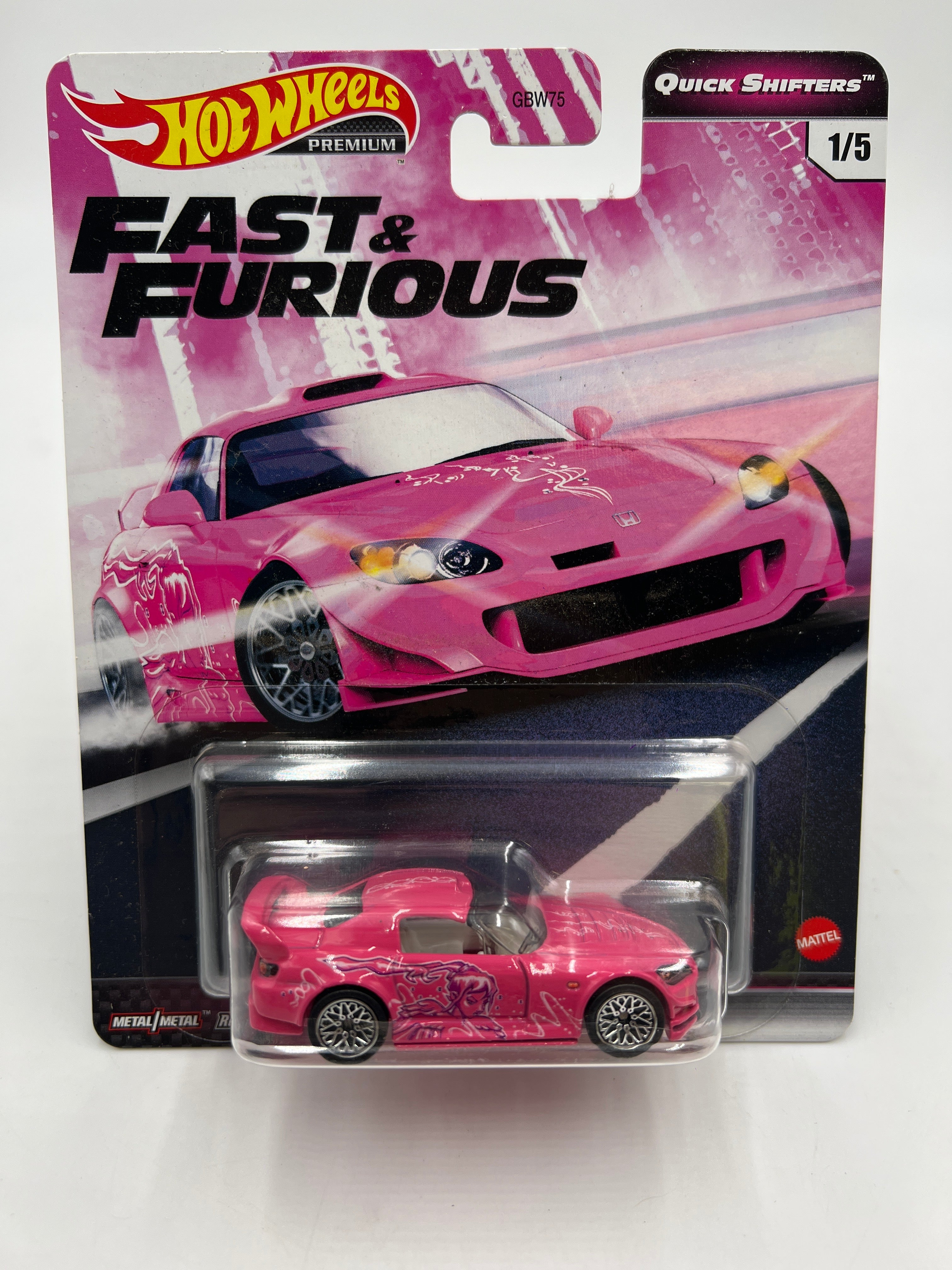 Hot Wheels Fast & Furious Quick Shifters #1 Honda S2000 Pink W/Protector - Image 2