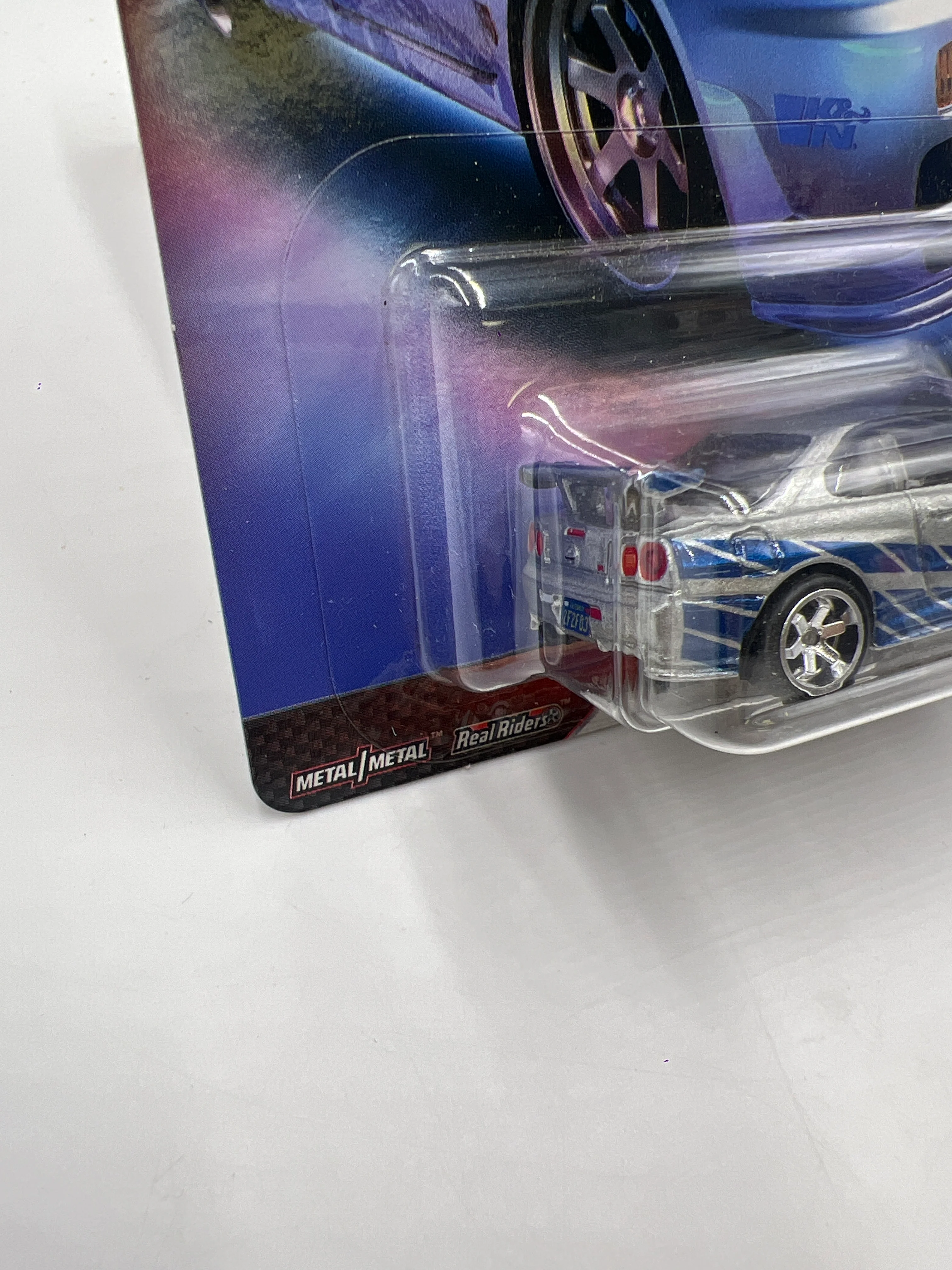 Hot Wheels Fast & Furious Fast Imports #1 Nissan Skyline GT-R BNR34 Silver W/Protector - Image 5
