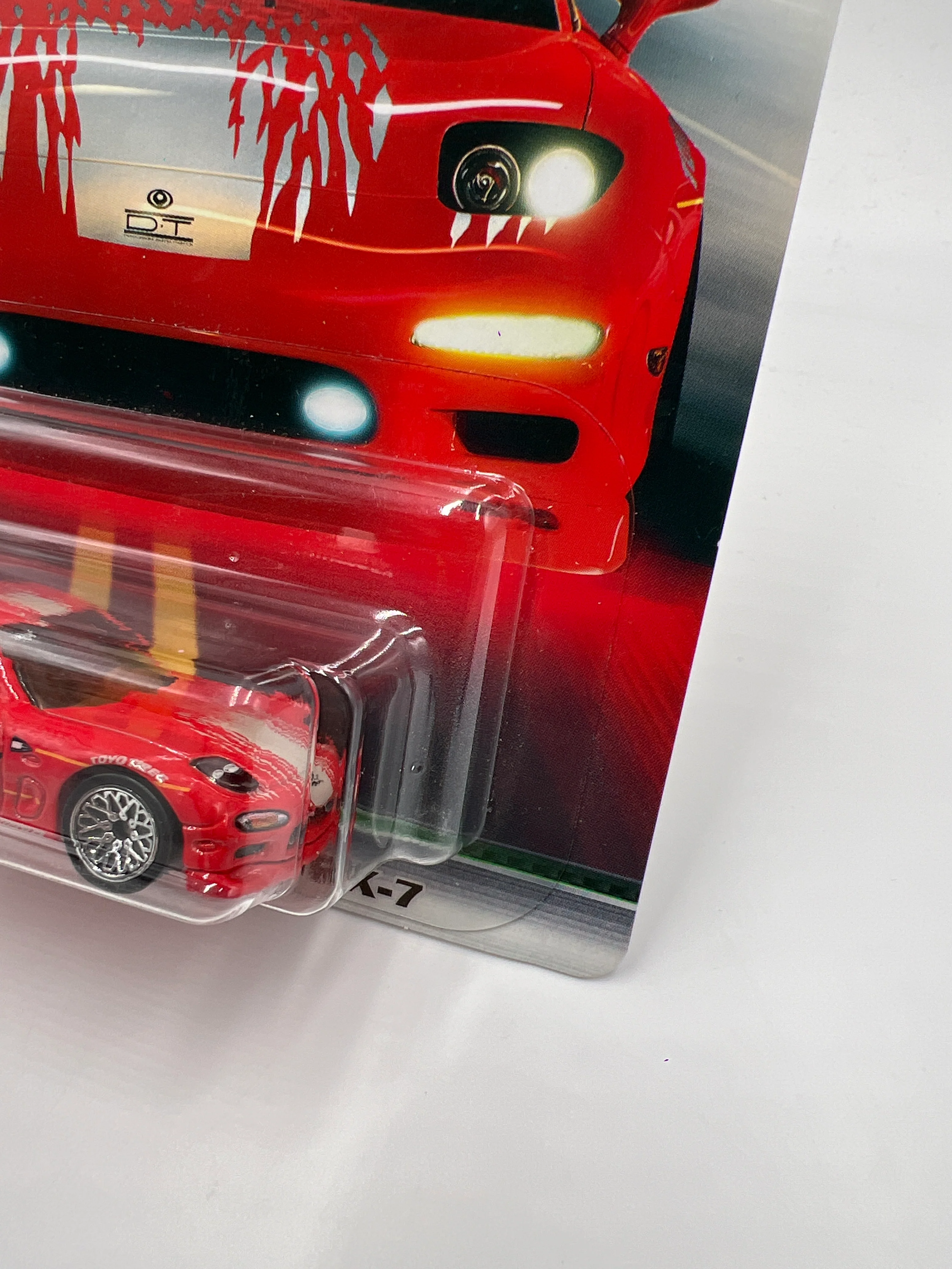 Hot Wheels Fast & Furious Original Fast #3 95 Mazda RX-7 Red W/Protector - Image 4