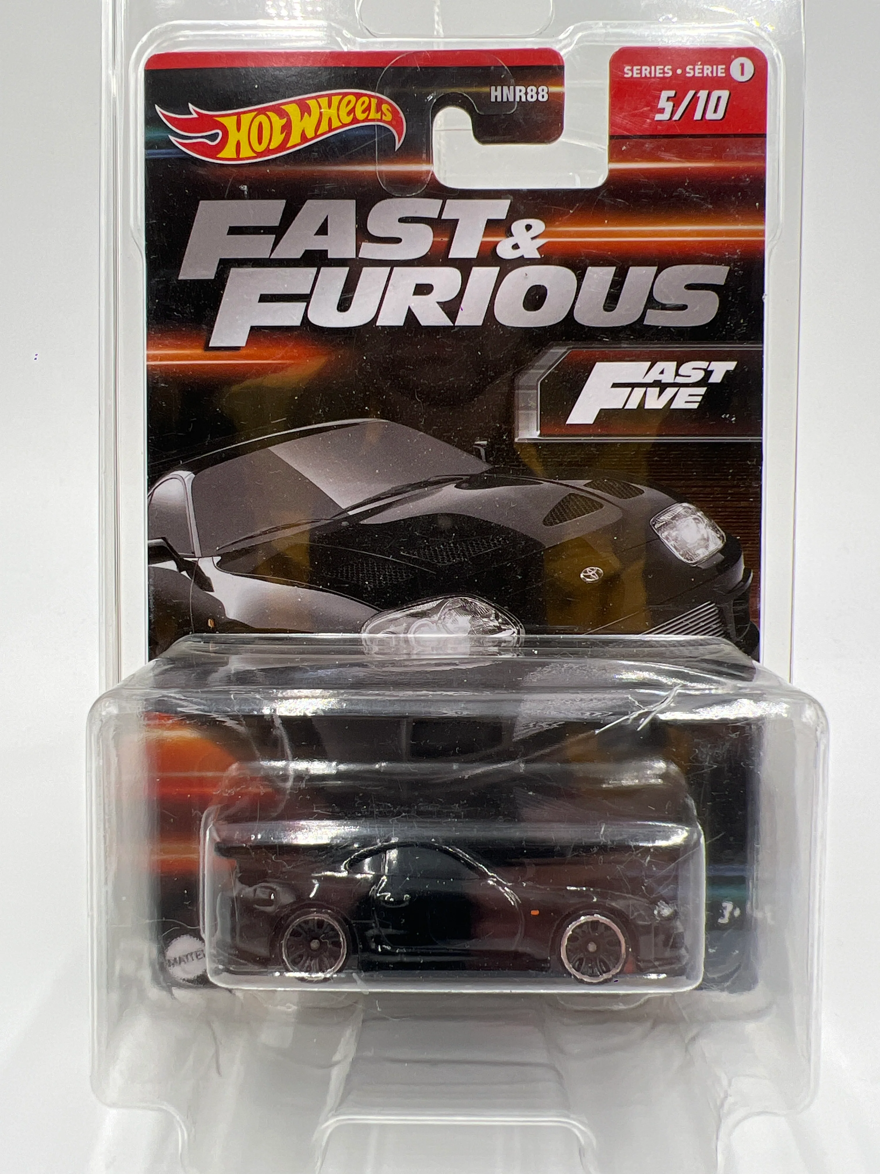 Hot Wheels Fast & Furious Series 1 #5 Toyota Supra Black W/Protector - Image 8