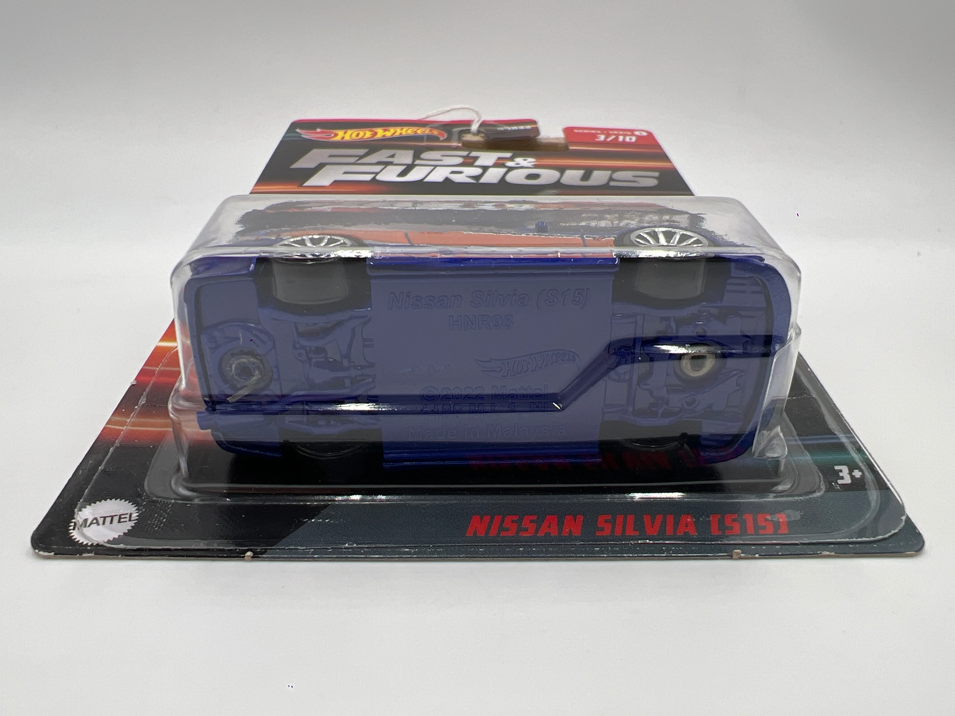 Hot Wheels Fast & Furious Series 1 #3 Tokyo Drift Nissan Silvia S15 Blue/Orange 71E - Image 6