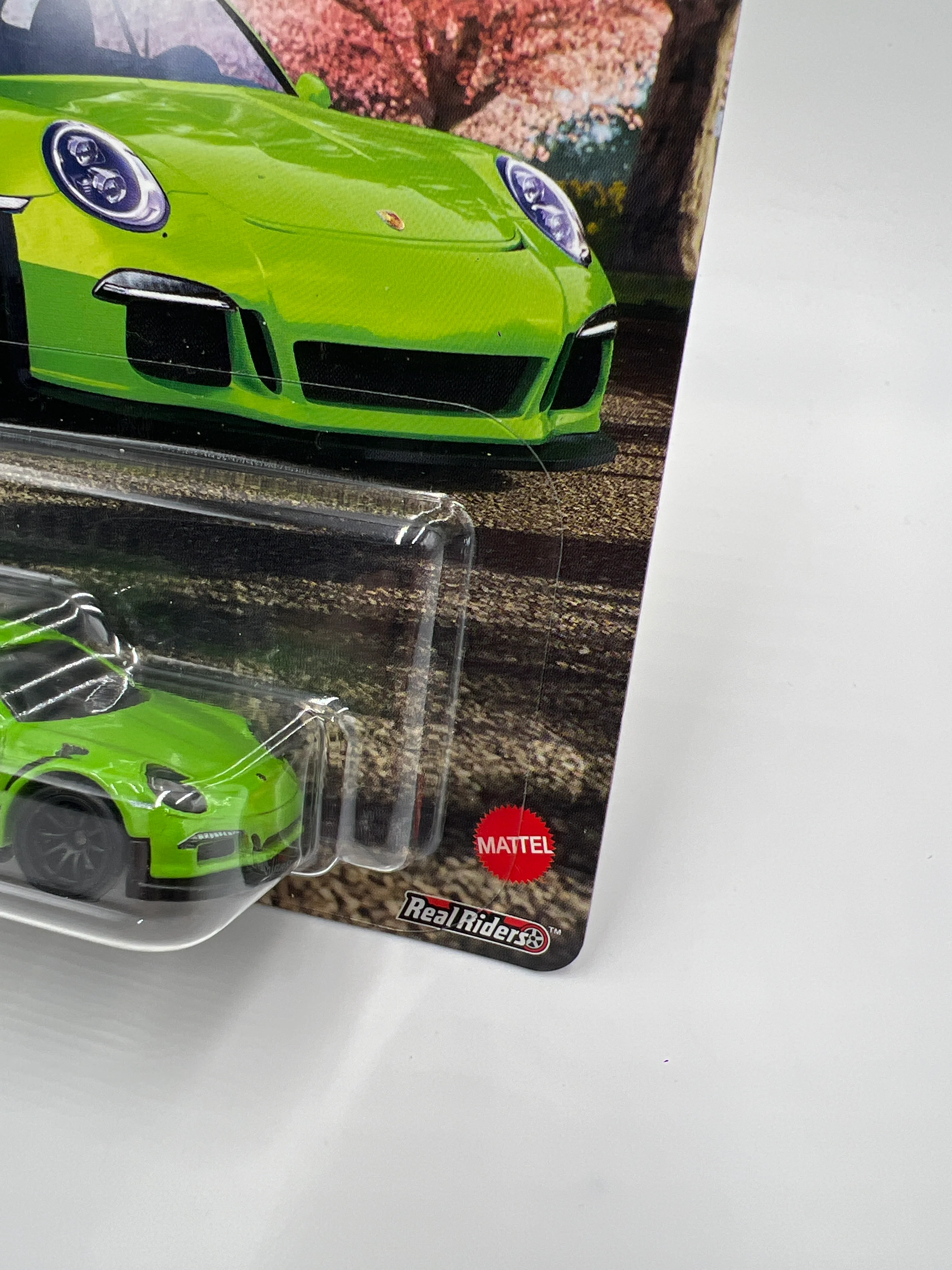 Hot Wheels Premium Forza Horizon 4 Porsche 911 GT3 RS Green W/Protector - Image 3