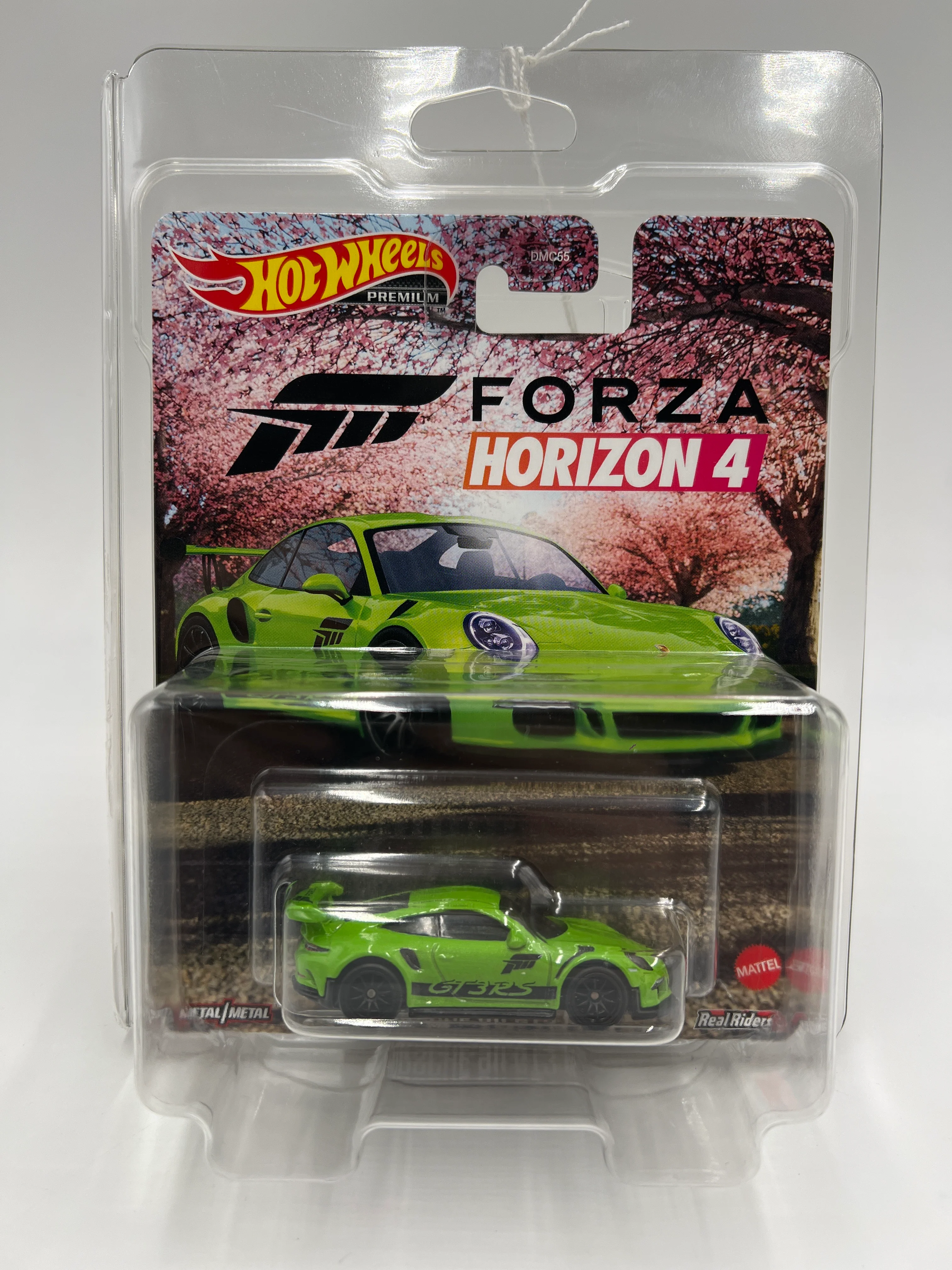 Hot Wheels Premium Forza Horizon 4 Porsche 911 GT3 RS Green W/Protector - Image 7