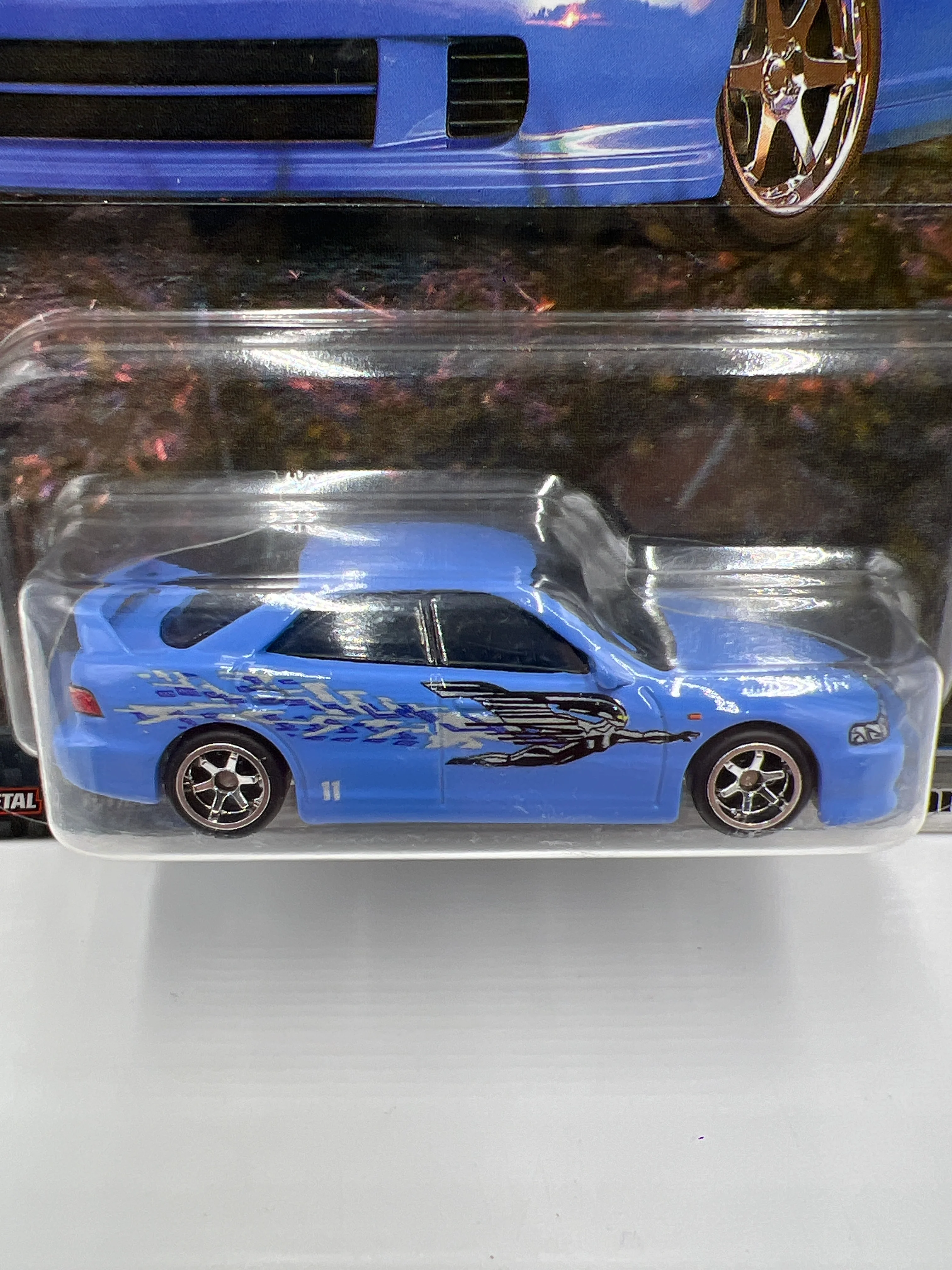 Hot Wheels Premium Fast & Furious #1 Custom Acura Integra Sedan GSR Blue 248i - Image 2