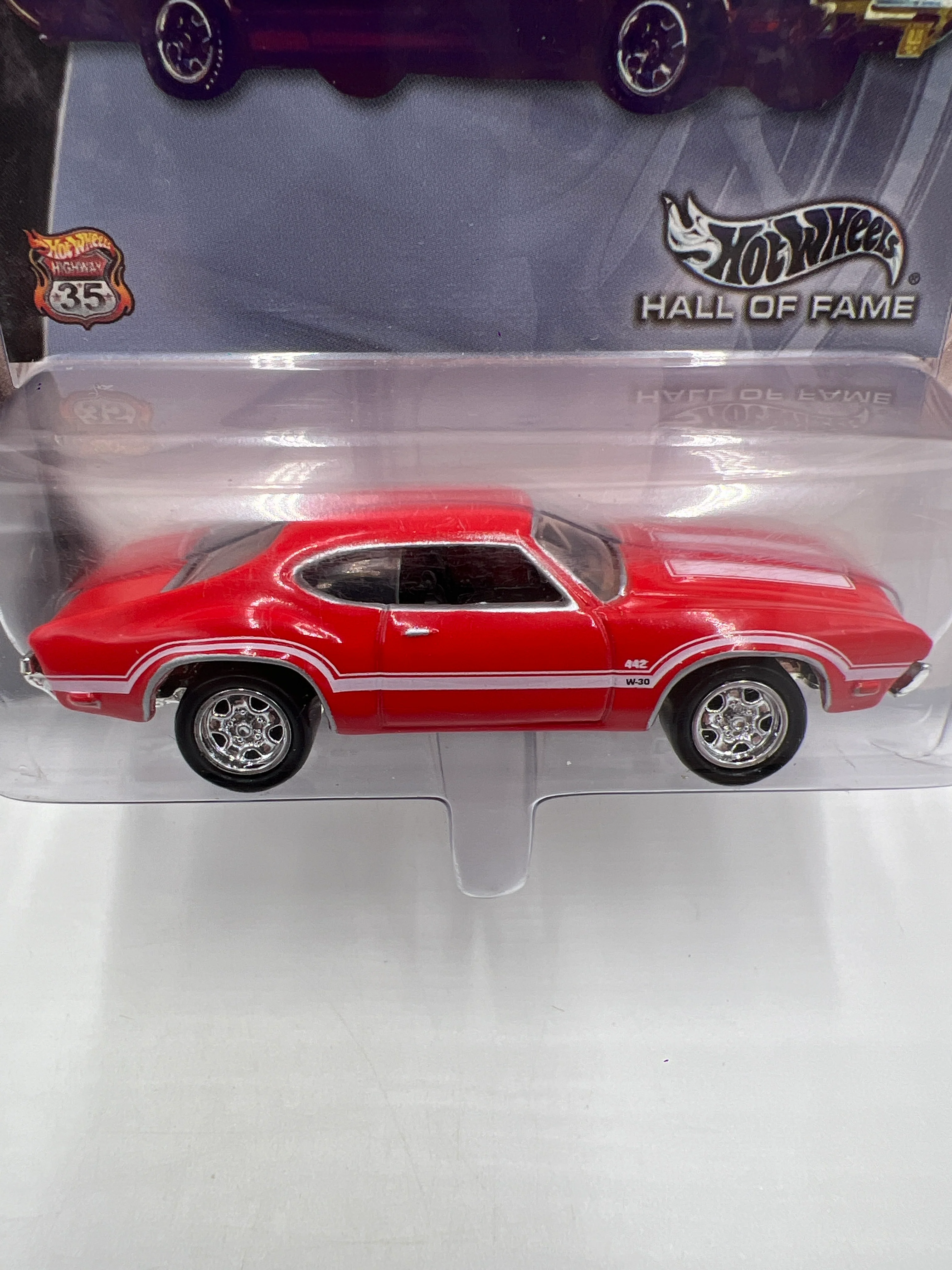 Hot Wheels Hall of Fame Greatest Rides Olds 442 Red 245R - Image 3
