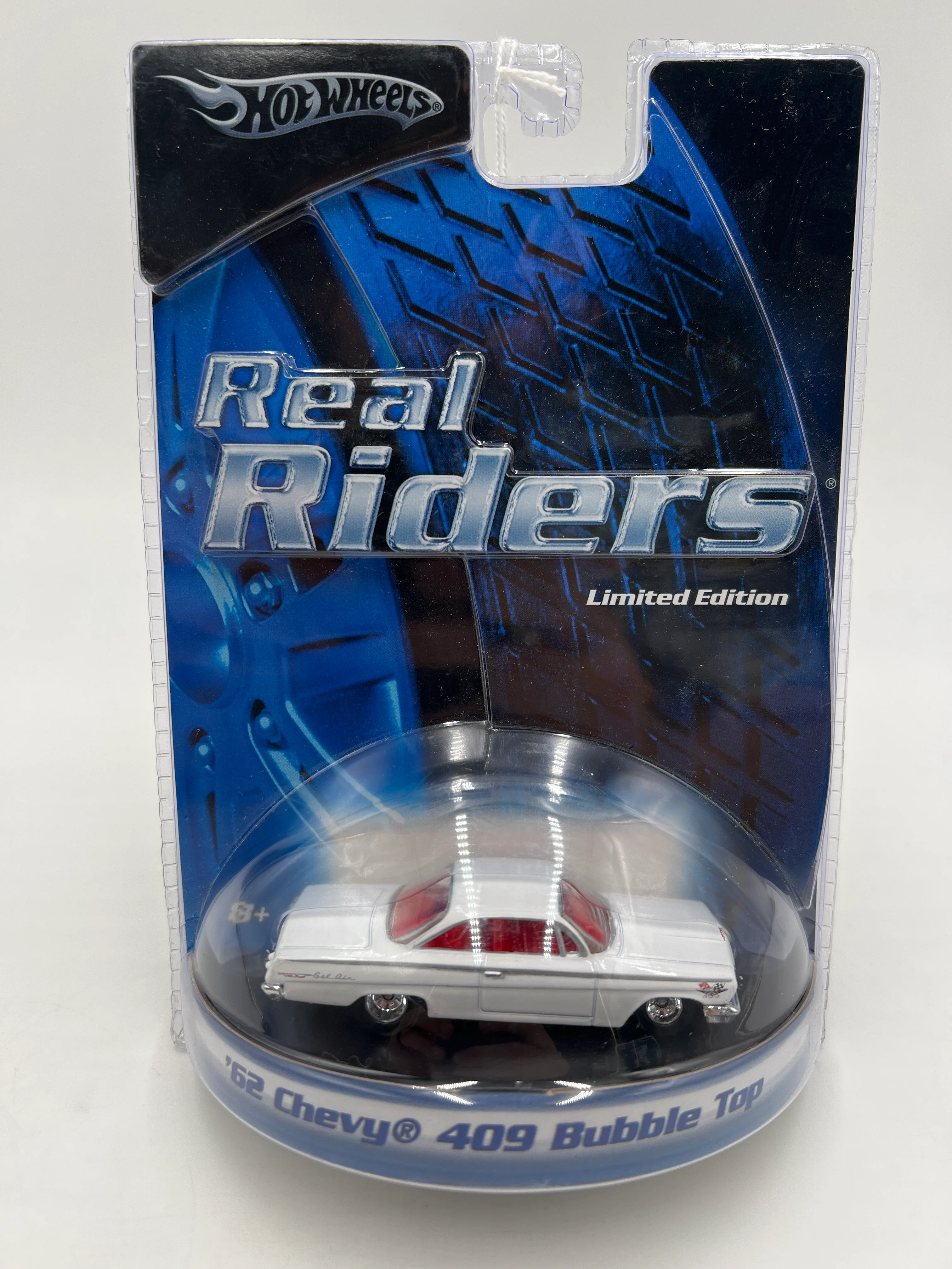 Hot Wheels Premium Real Riders Limited Edition 62 Chevy 409 Bubble Top White 245G - Image 2