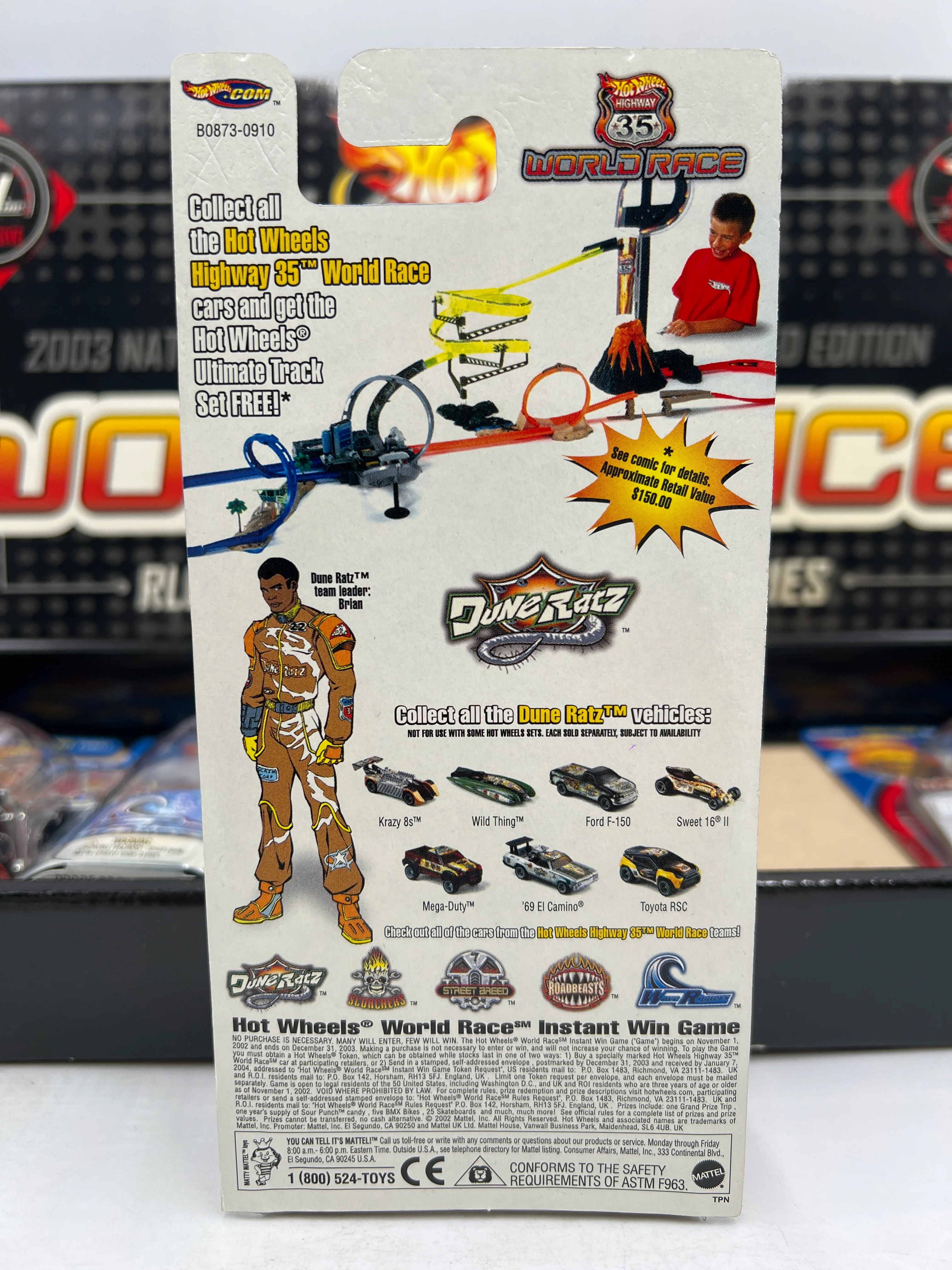 Hot Wheels 2003 Nationals RLC Exclusive #863/2000 Highway 35 World Race Zamac Set VHTF - Image 14