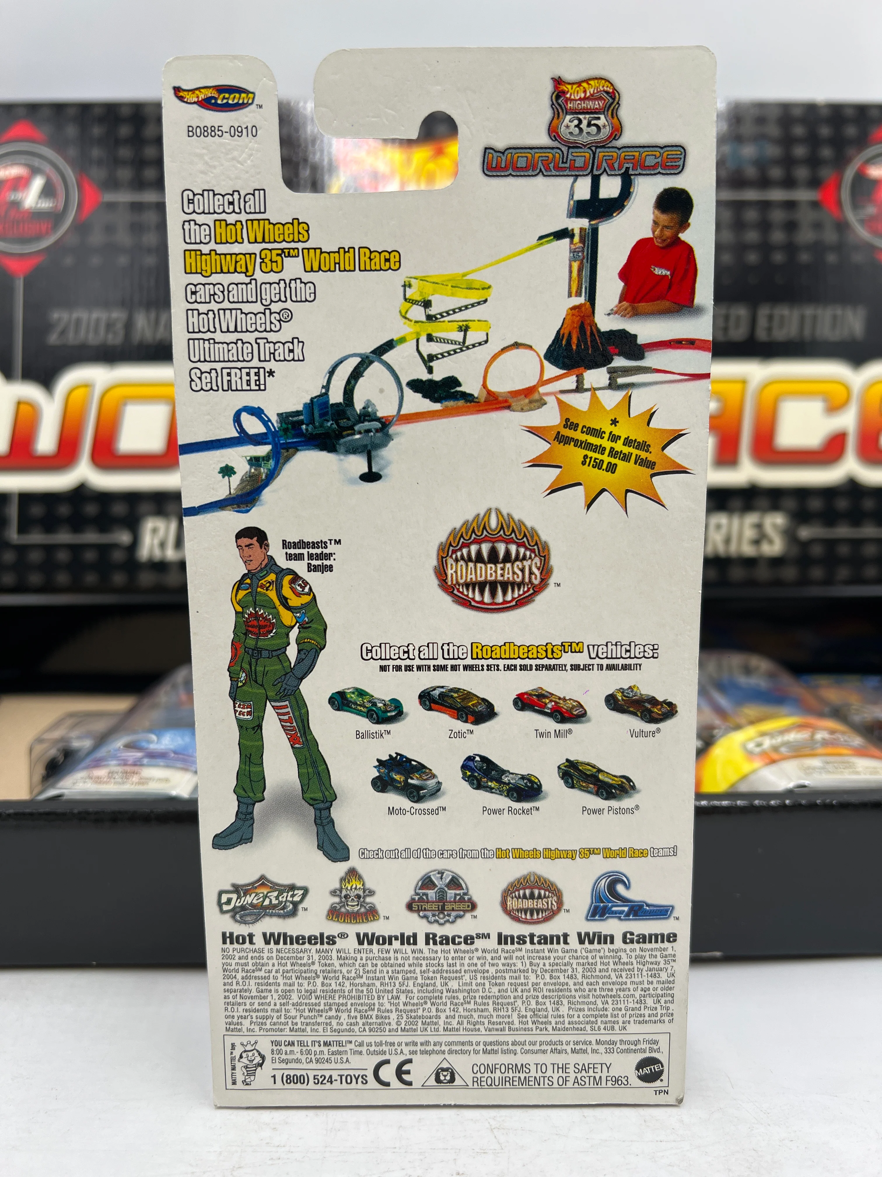 Hot Wheels 2003 Nationals RLC Exclusive #863/2000 Highway 35 World Race Zamac Set VHTF - Image 5