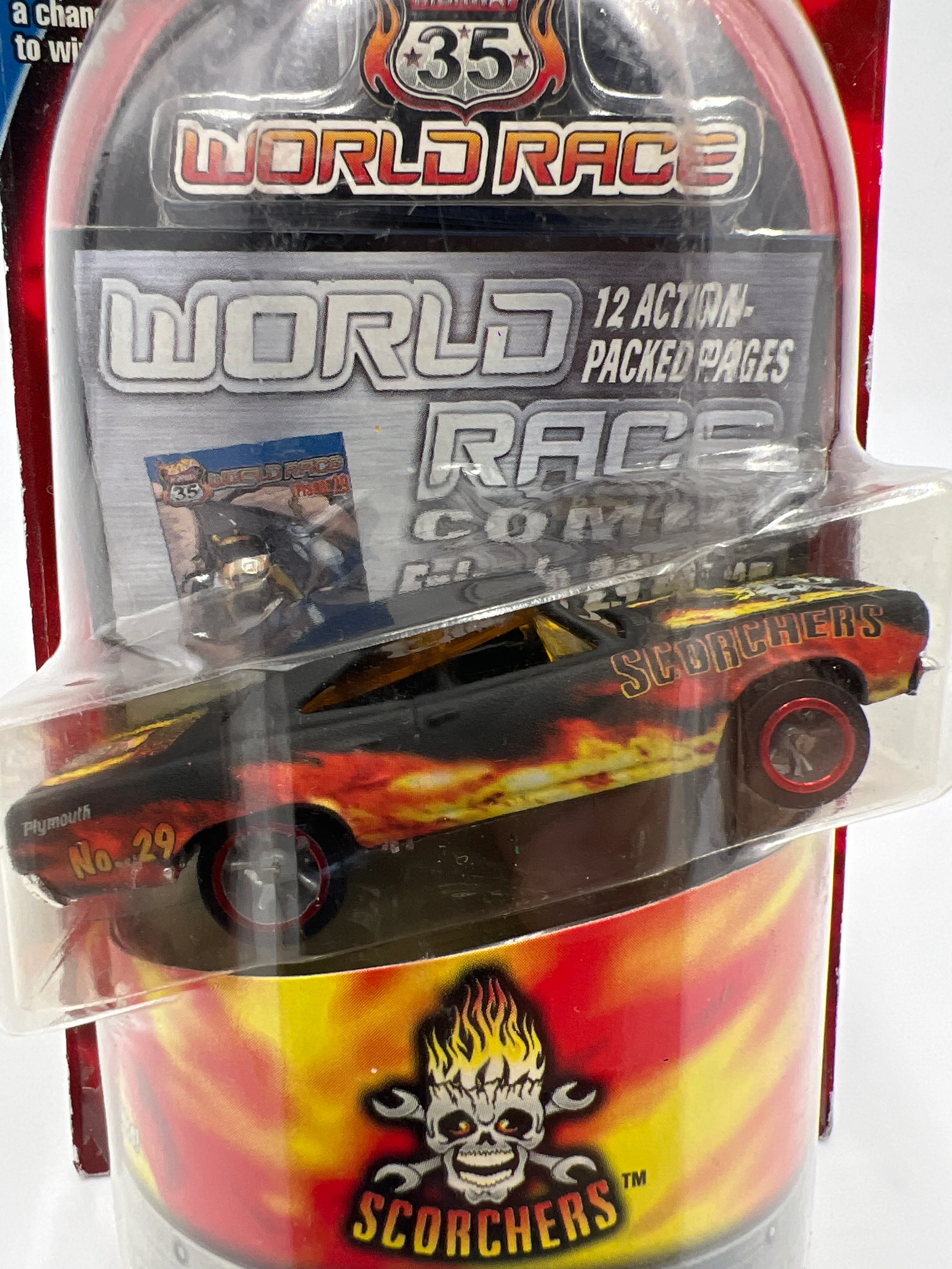 Hot Wheels Highway 35 World Race Wave Scorchers #29 70 Plymouth Road Runner VHTF - Image 2