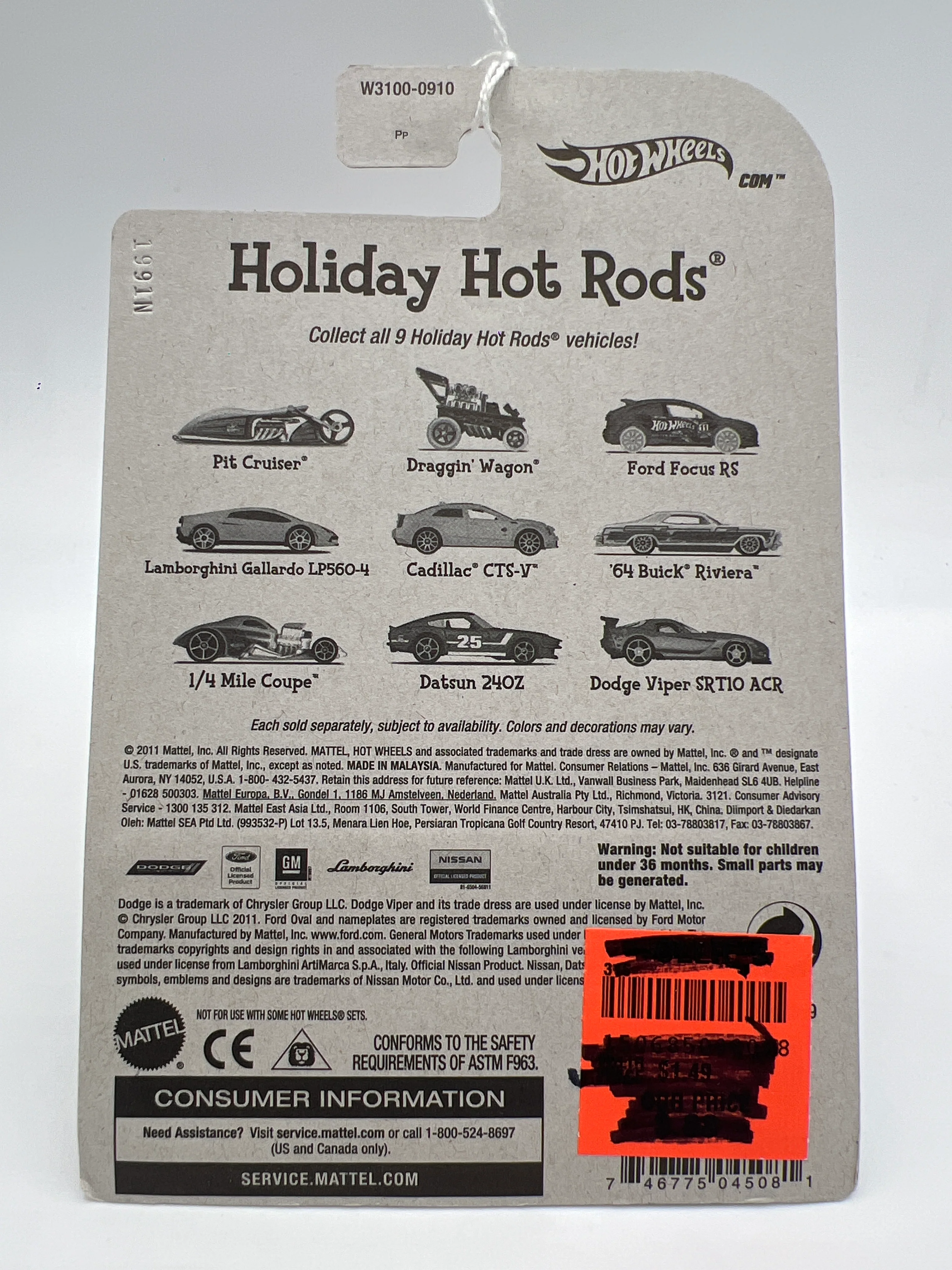 Hot Wheels Holiday Hot Rods Pit Cruiser Gold 152D - Image 6