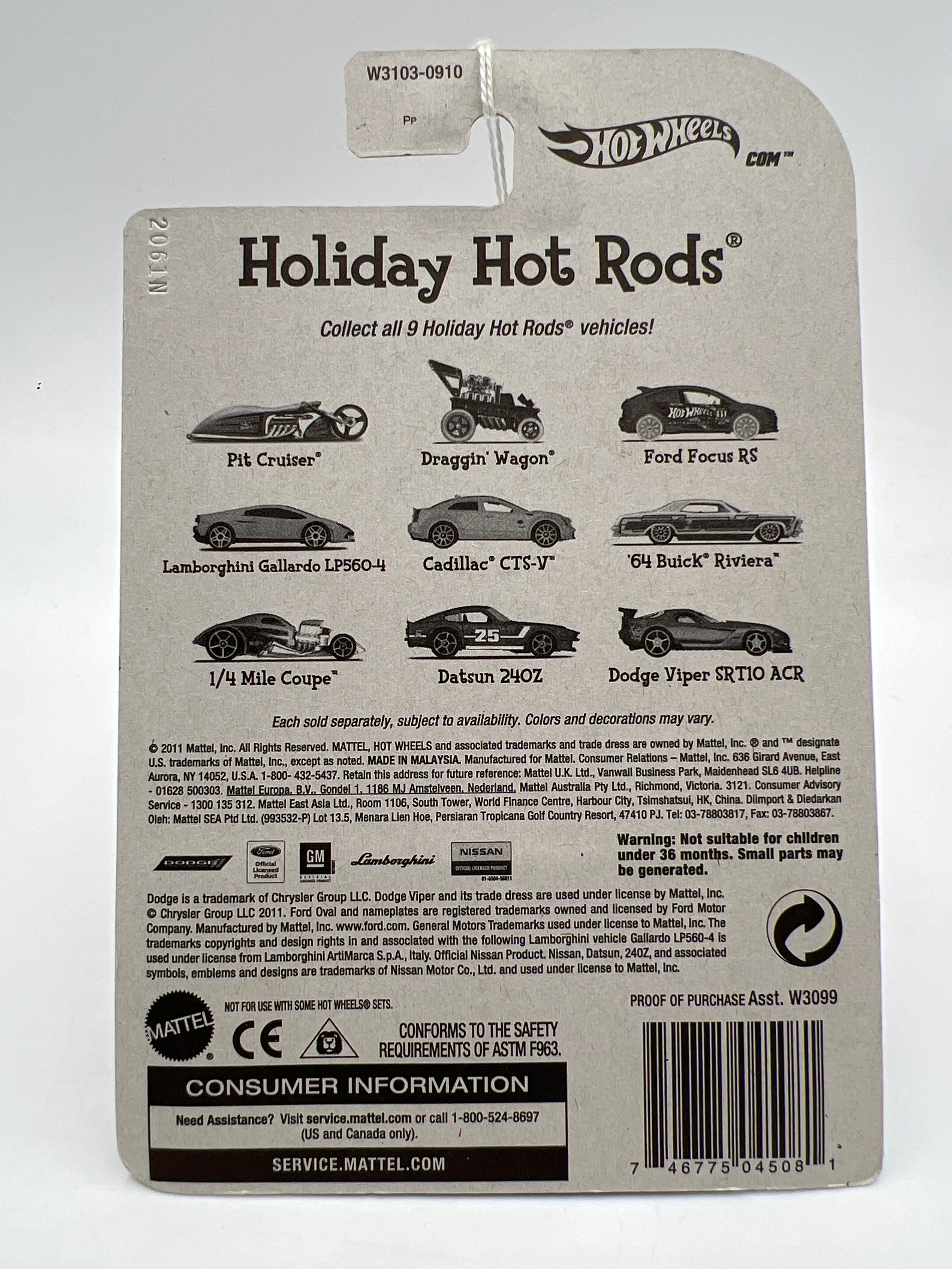 Hot Wheels Holiday Hot Rods Lamborghini Gallardo LP560-4 Green 160N - Image 7
