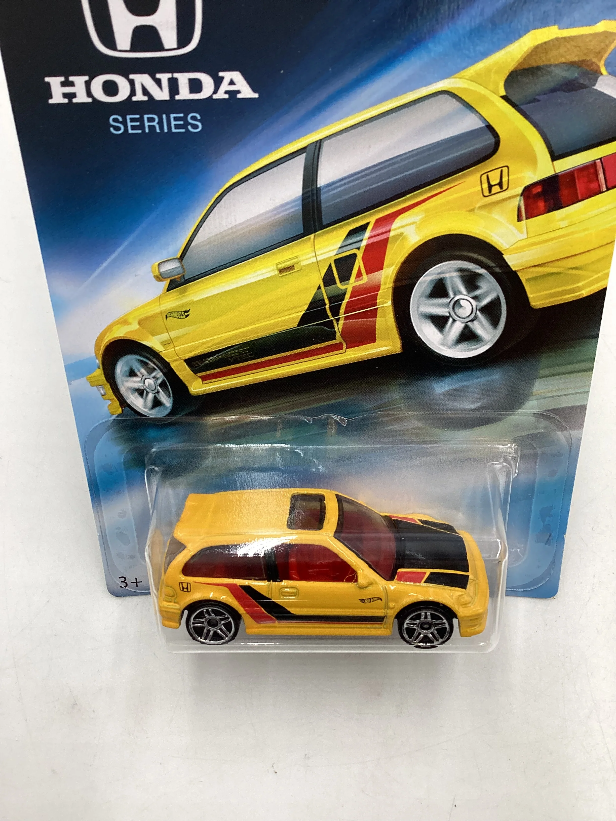 Hot wheels Honda series #2 90 Honda Civic EF Yellow 154G - Image 6
