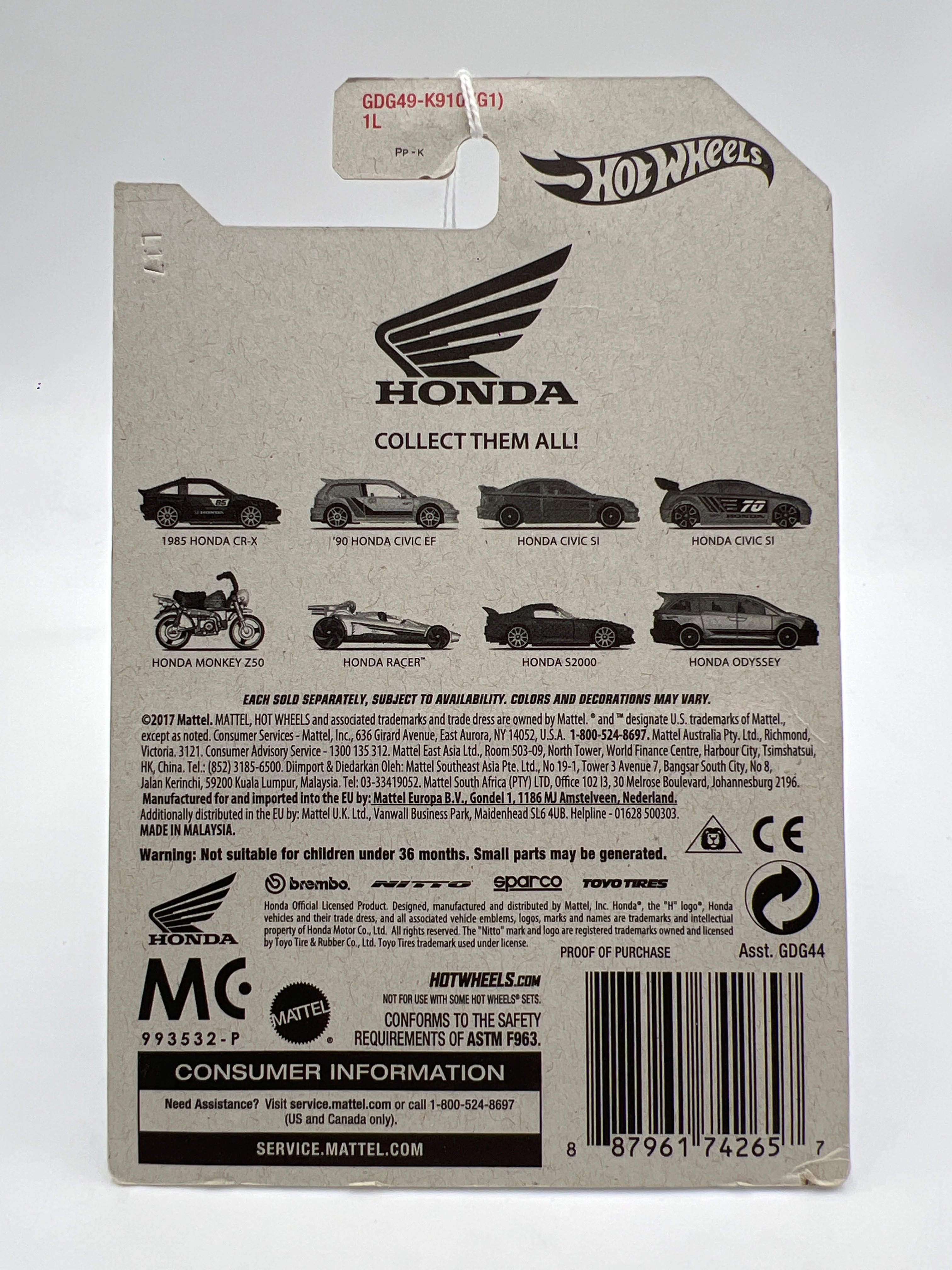 2018 Hot Wheels Honda Series #5 Honda Monkey Z50 155D - Image 7