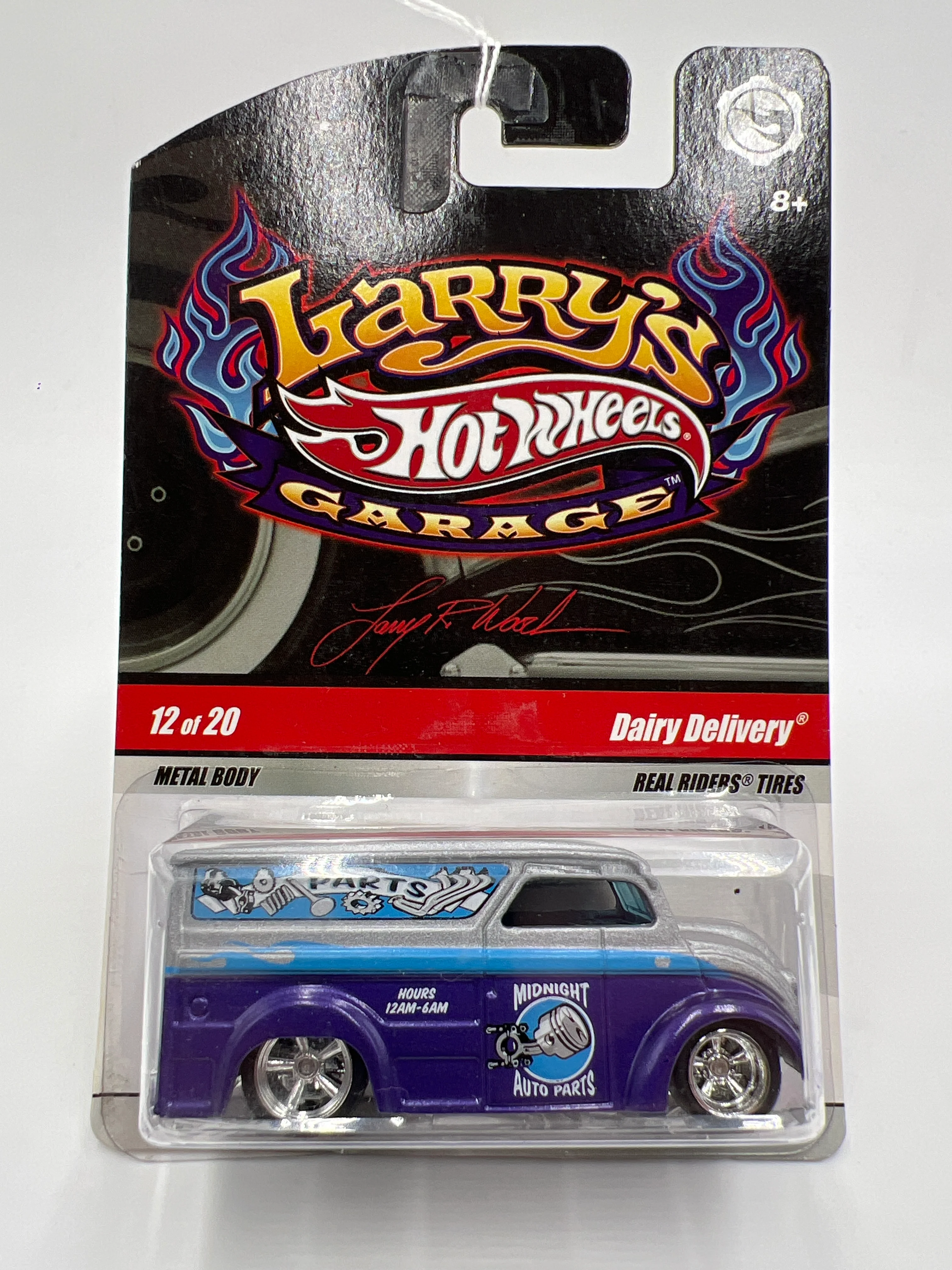 Hot Wheels Premium Larrys Garage #12 Dairy Delivery Purple/Silver - Image 2