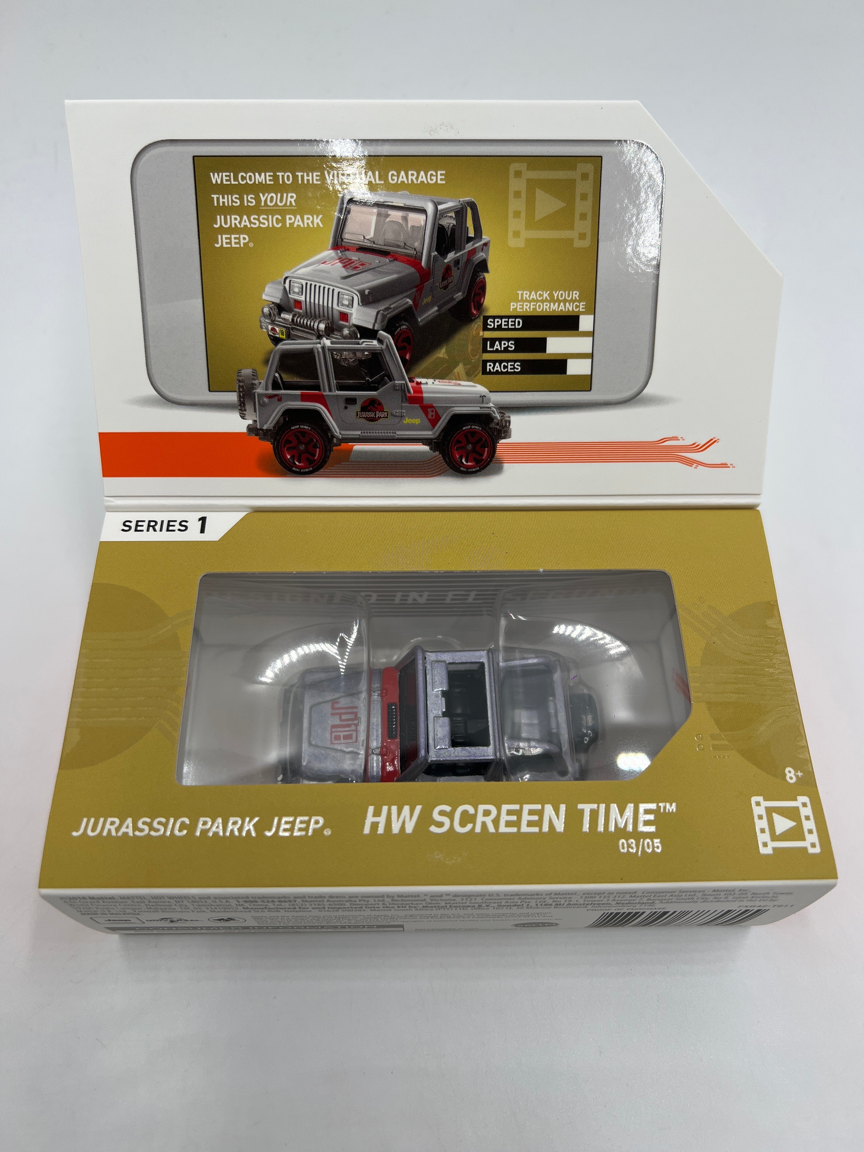 Hot Wheels iD Screen Time Series 1 #3 Jurassic Park Jeep Sealed - Image 2