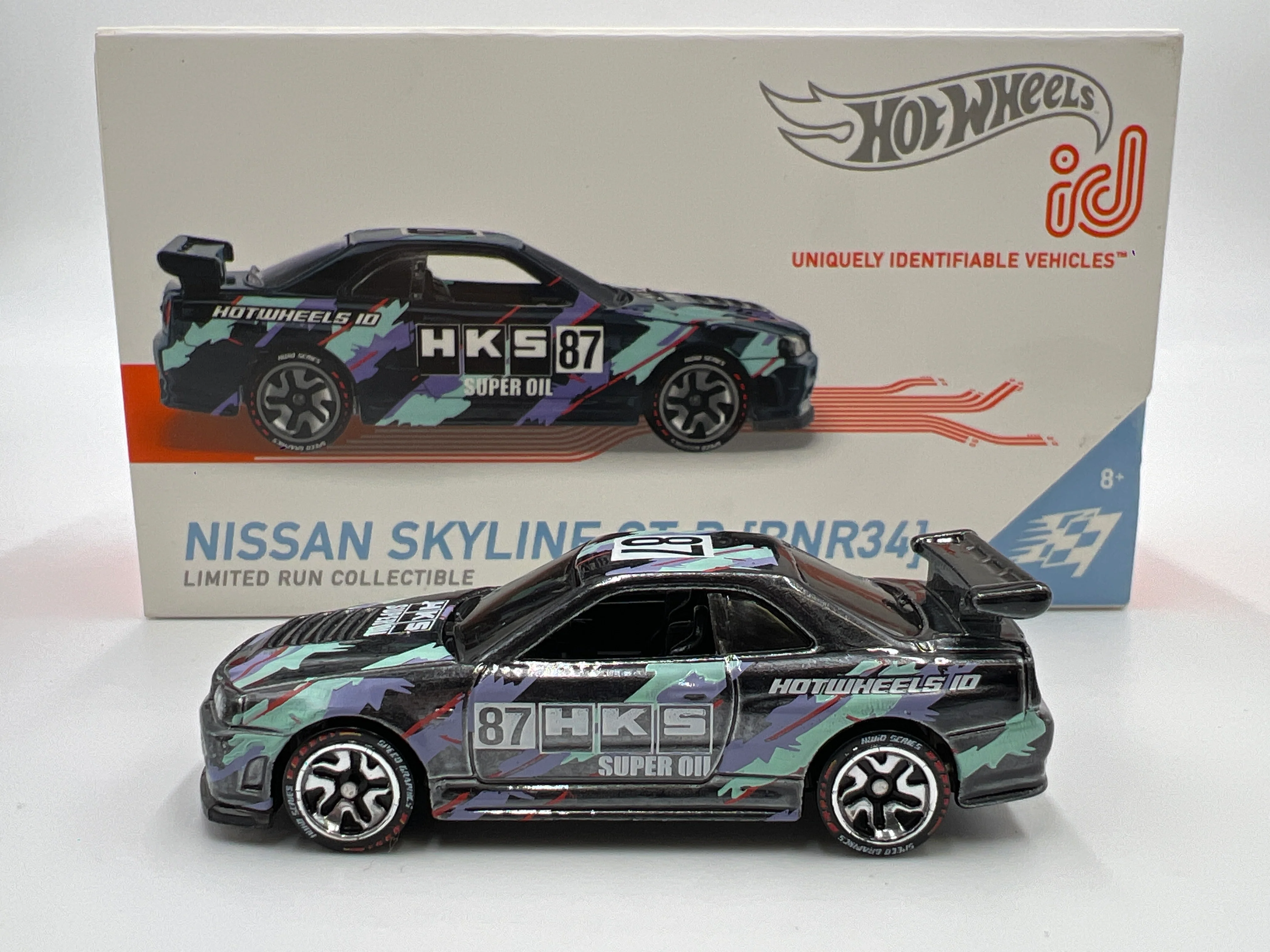 Hot Wheels iD Speed Graphics Series 2 #3 Nissan Skyline GT-R BNR34 HKS Opened - Image 5
