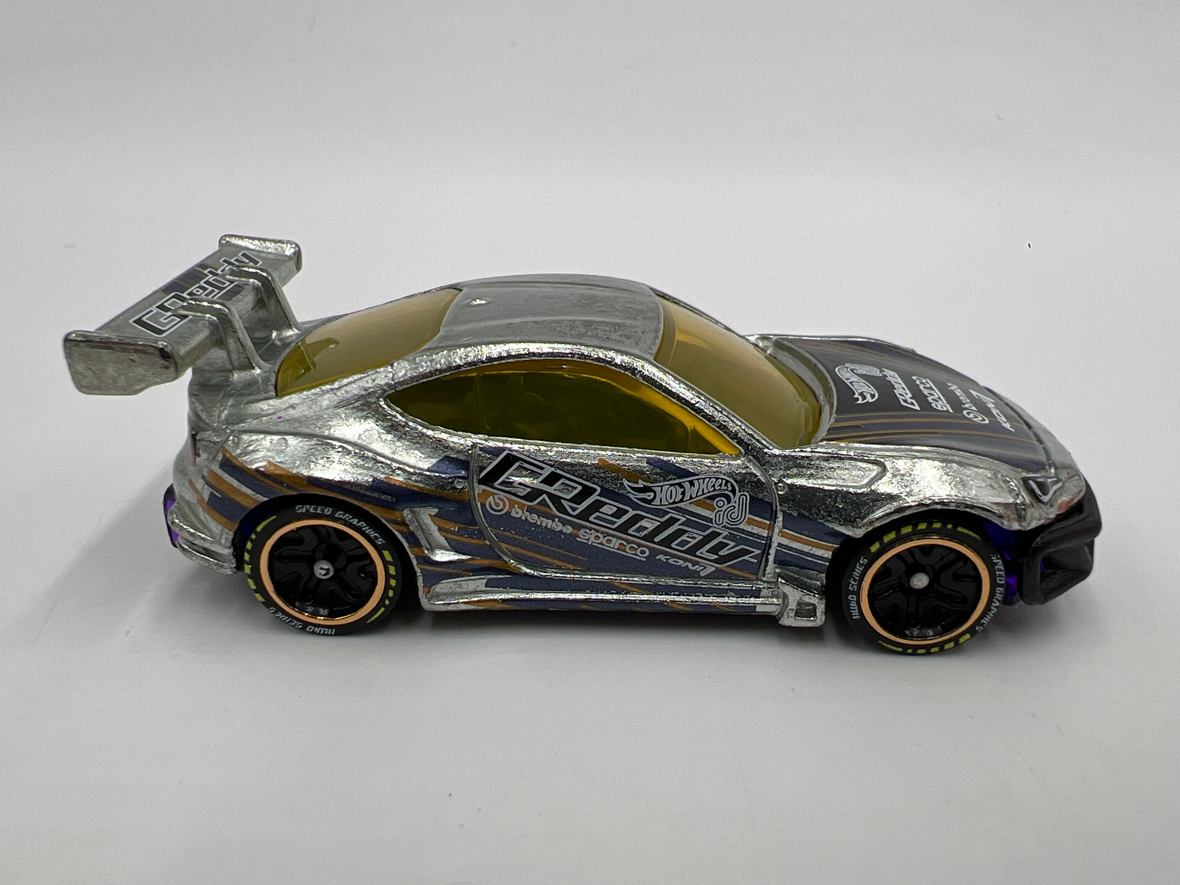 Hot Wheels iD Speed Graphics Series 2 #4 Subaru BRZ Silver GReddy sealed - Image 4