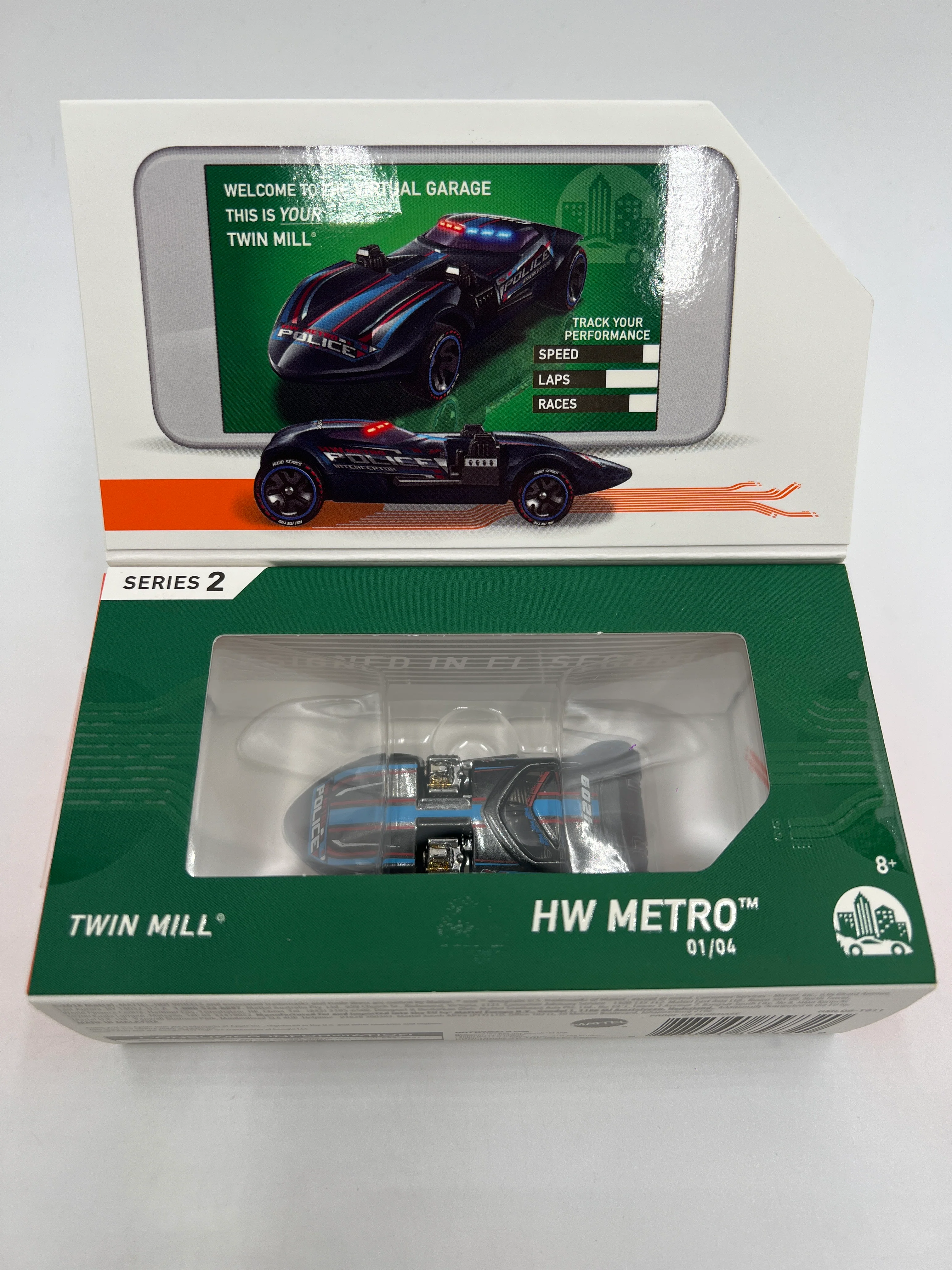Hot Wheels iD Metro Series 2 #1 Twin Mill Police Sealed - Image 2
