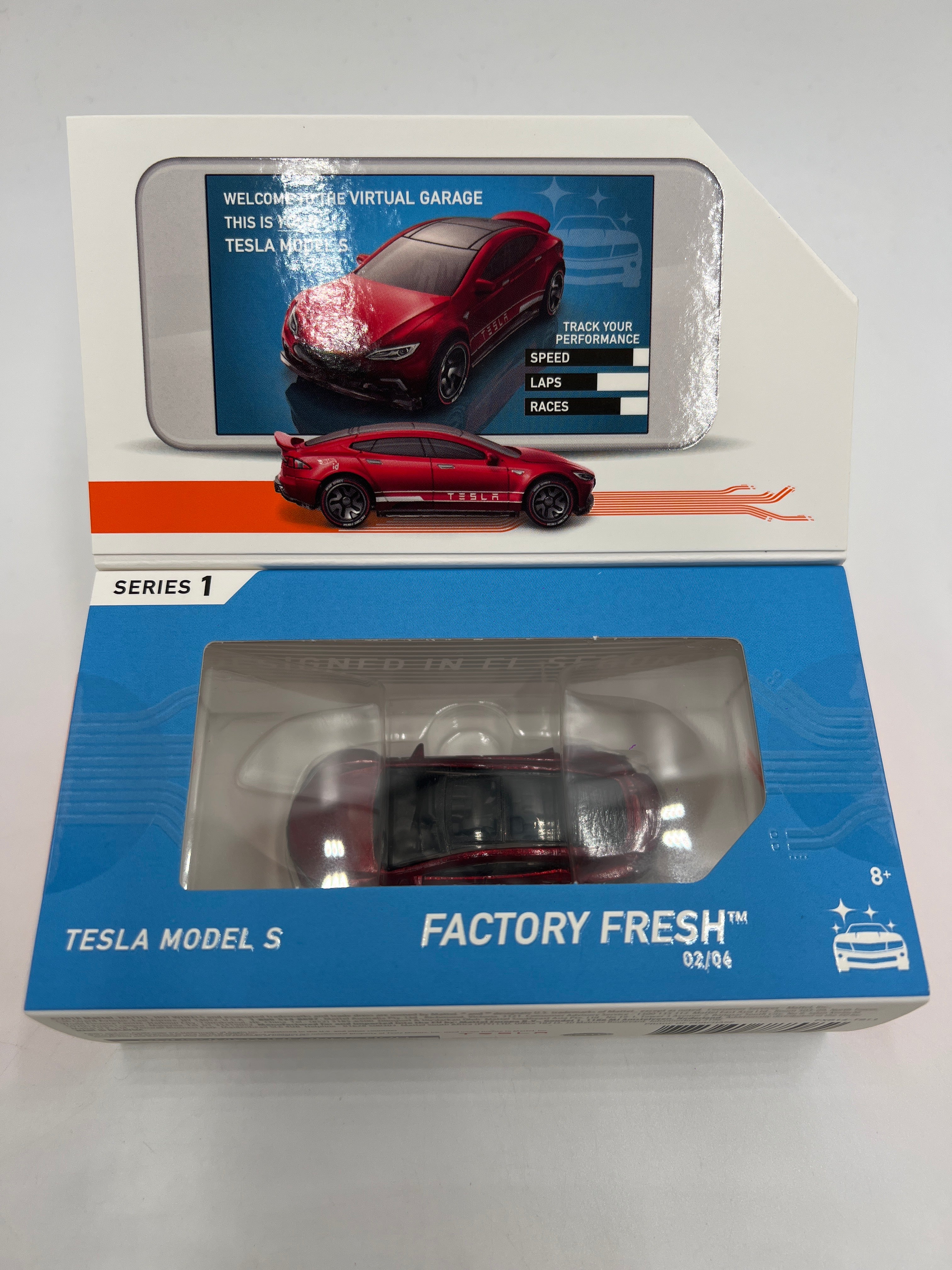 Hot Wheels iD Factory Fresh Series 1 #2 Tesla Model S Red Sealed - Image 2